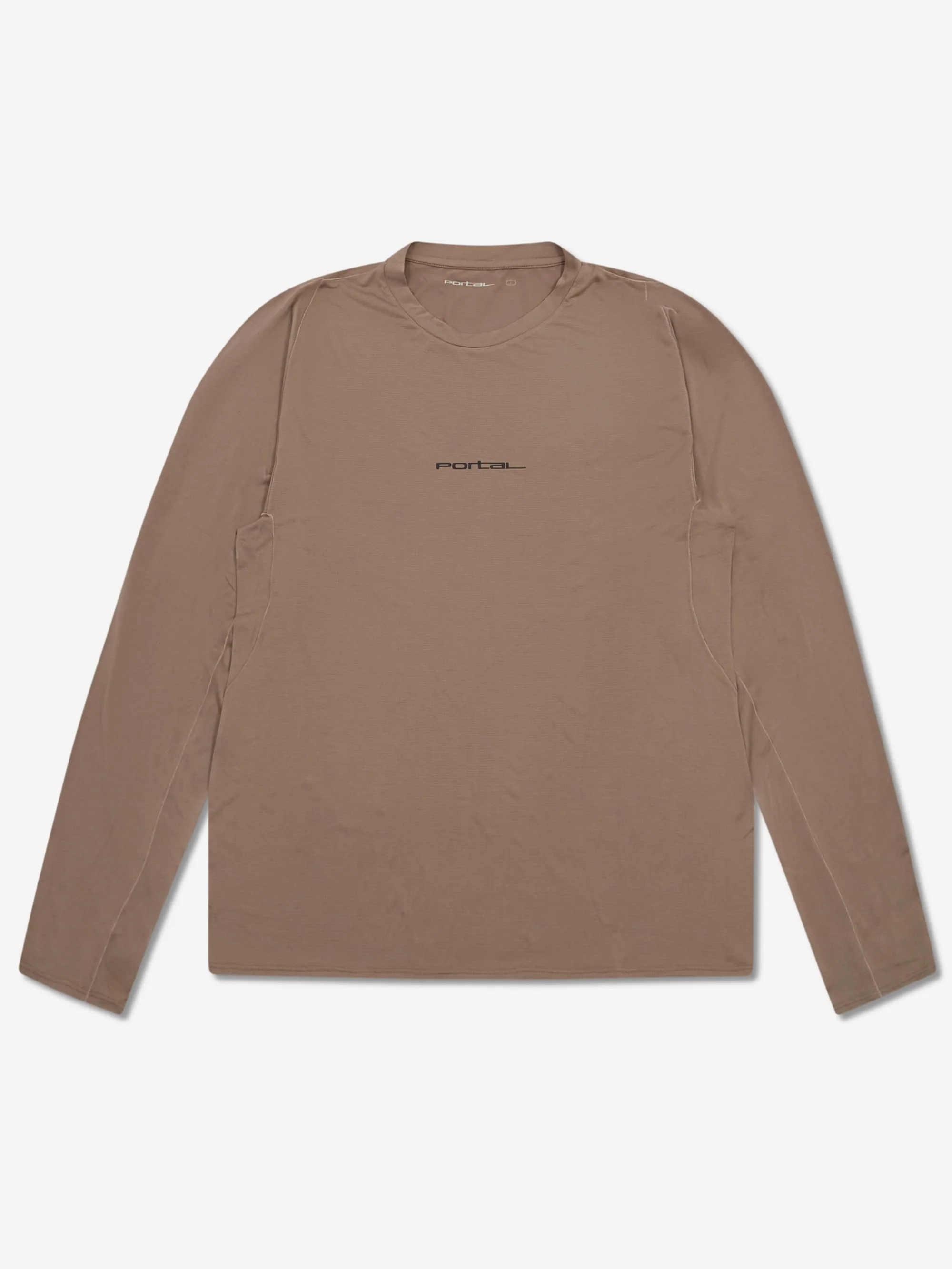 Portal Lateral Peak Long Sleeve  T-Shirt- Desert Taupe