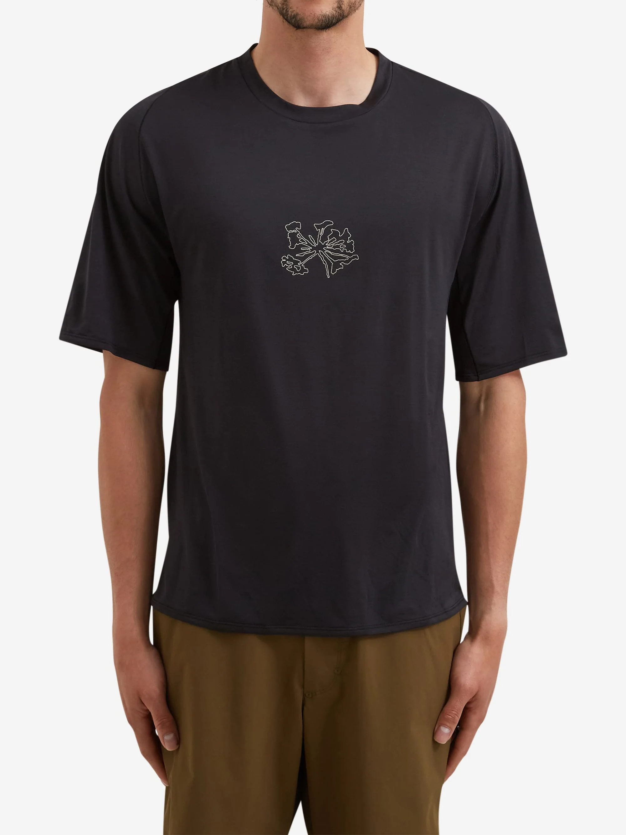 Portal Lateral Peak Short Sleeve T-Shirt- Black Beauty - Image 2