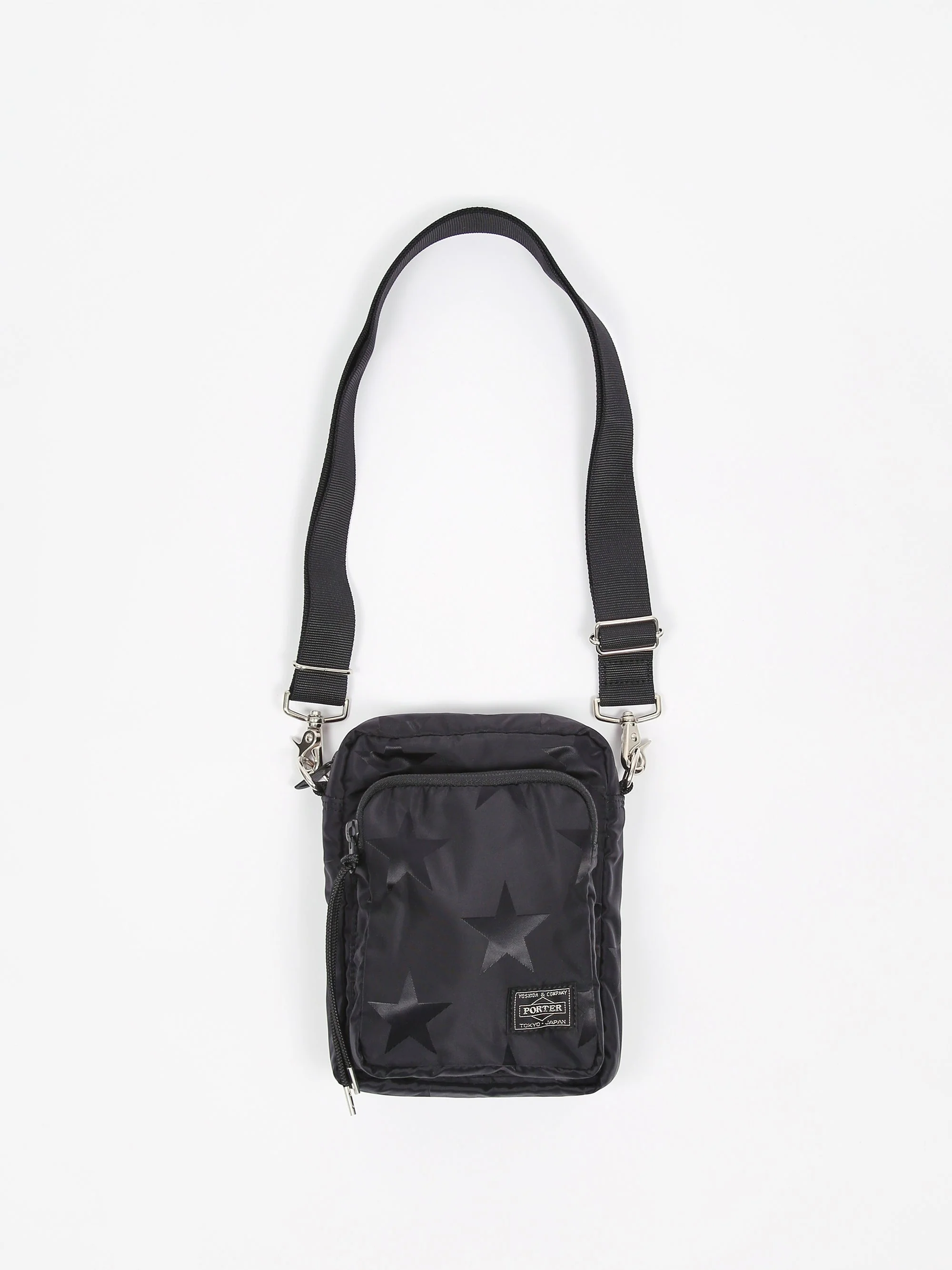 Porter - Yoshida & Co. Flag Shoulder Bag Vertical - Black - Image 2