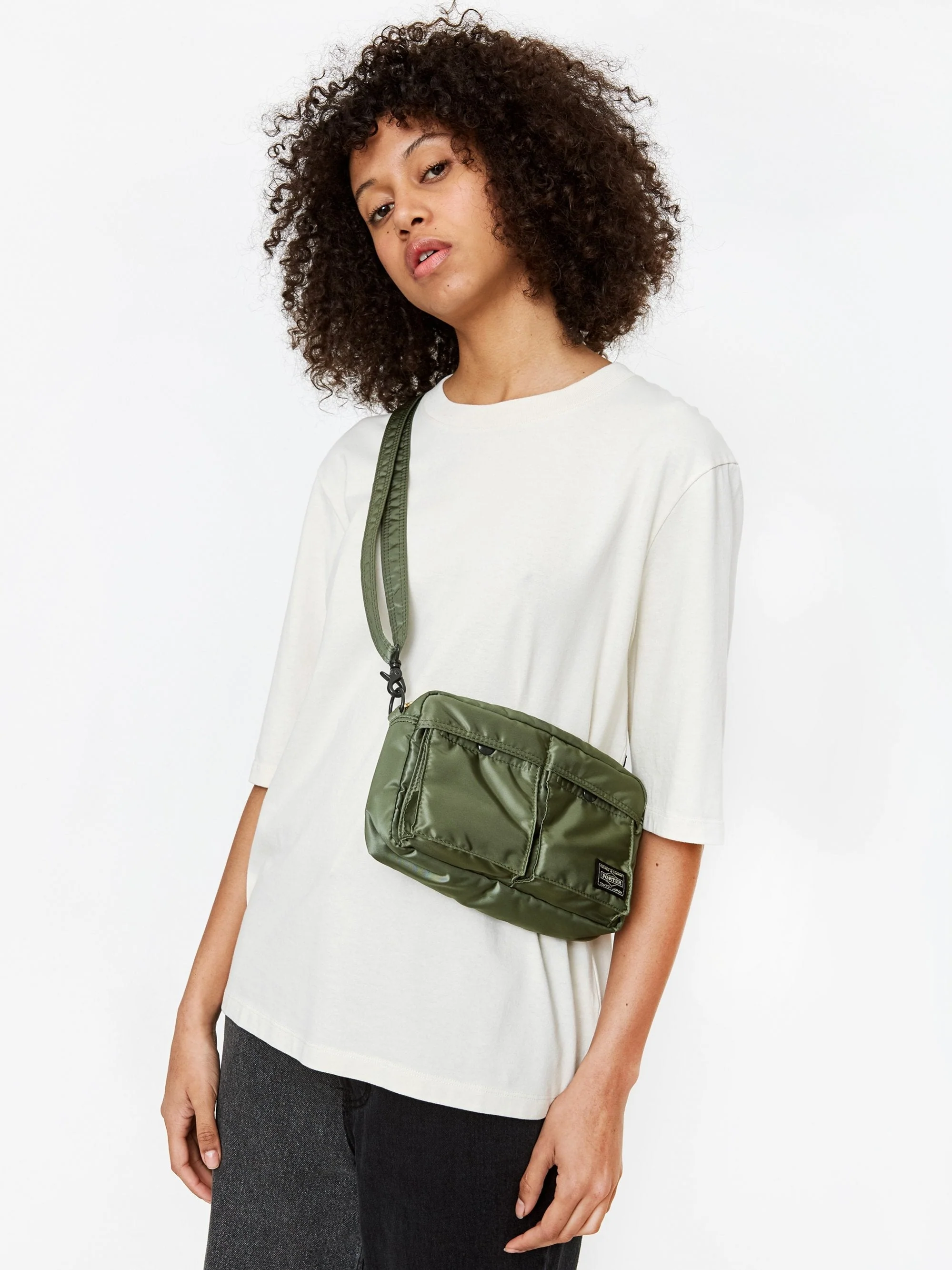 Porter - Yoshida & Co. Tanker Shoulder Bag - Sage Green - Image 5