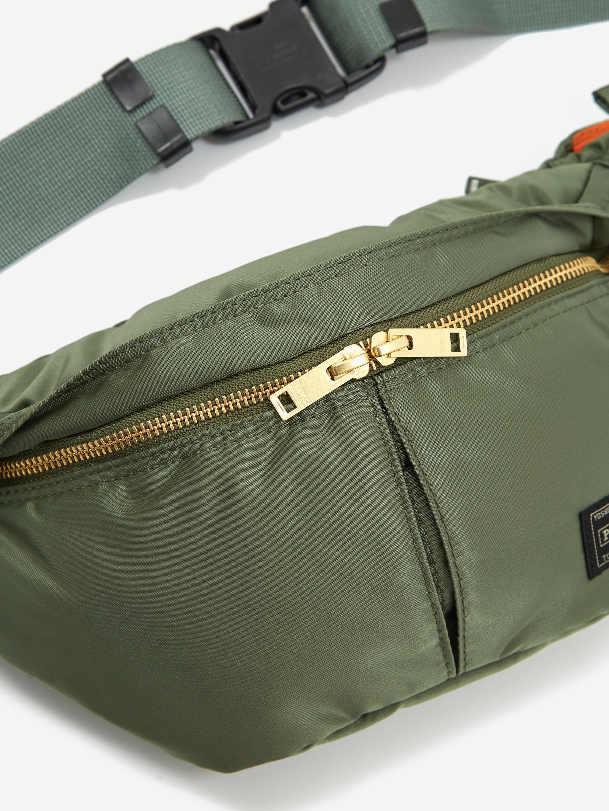 Porter - Yoshida & Co. Tanker Waist Bag S - Sage Green - Image 4
