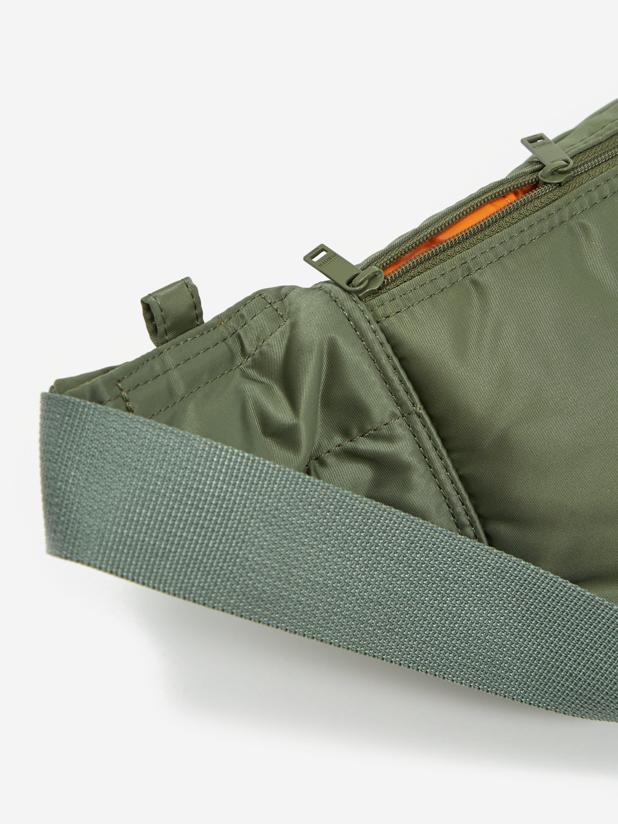 Porter - Yoshida & Co. Tanker Waist Bag S - Sage Green - Image 5