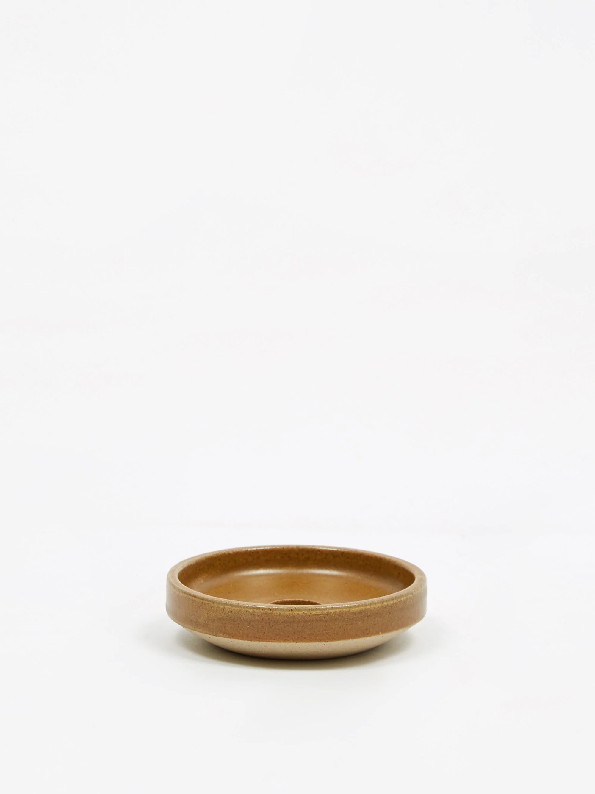 Pottery West Candlestick Cadle Holder - Ochre