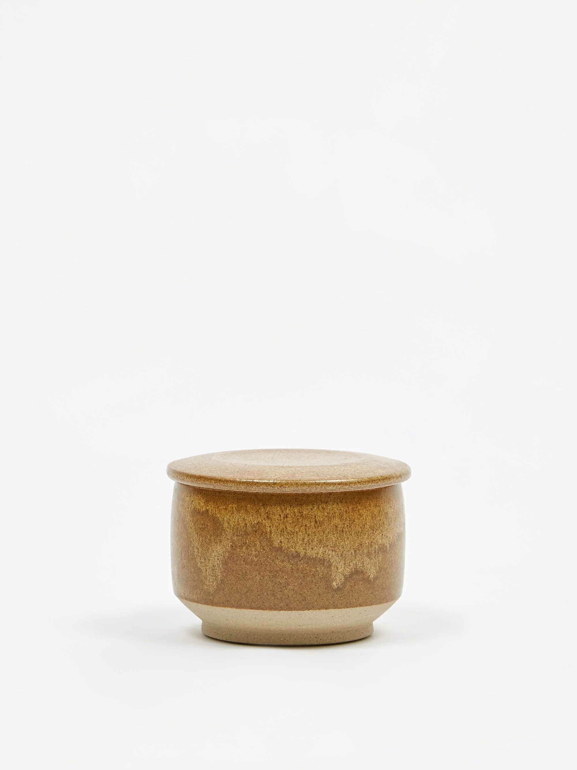 Pottery West Lidded Jar - Ochre