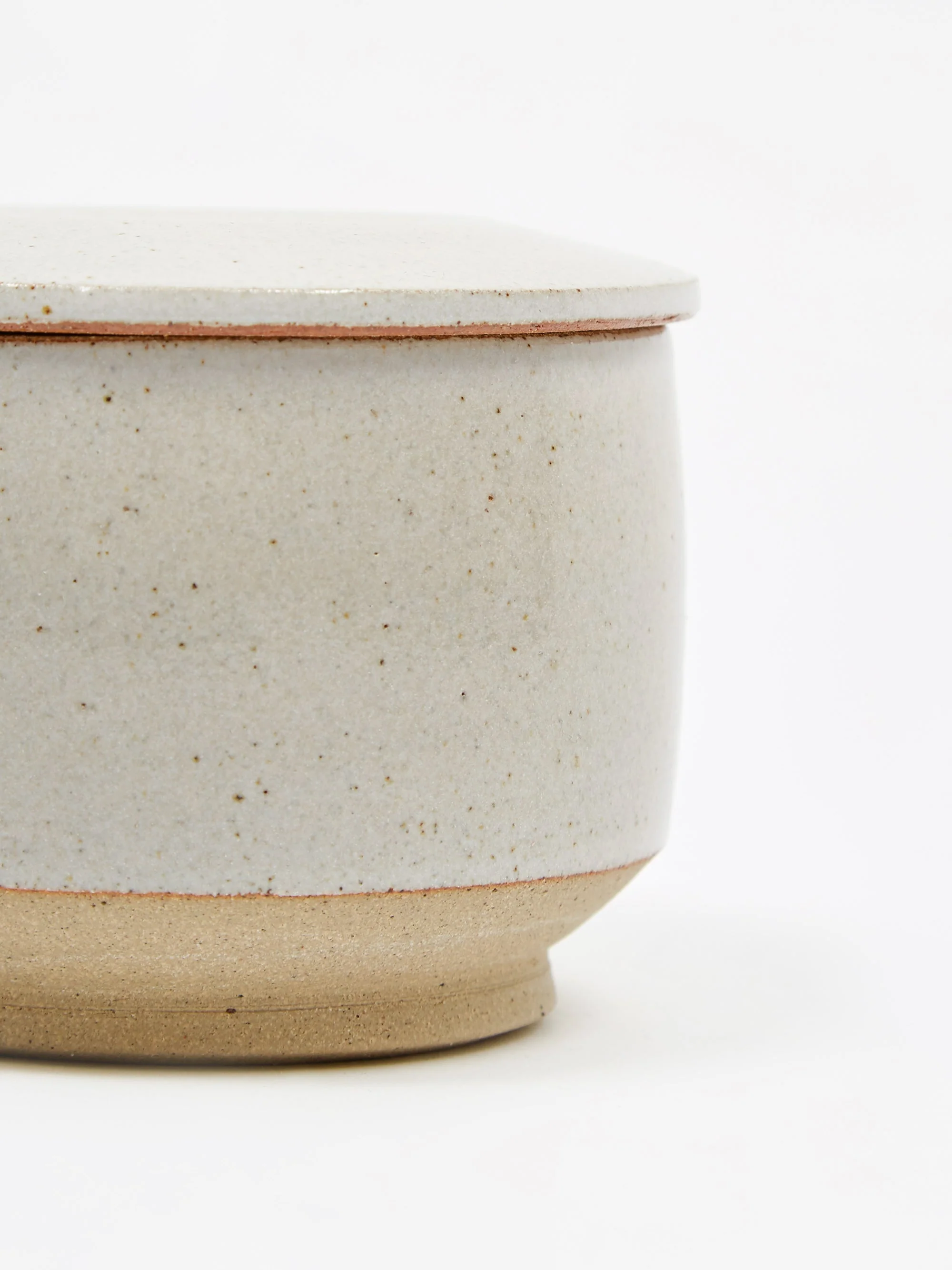 Pottery West Lidded Jar - White - Image 3