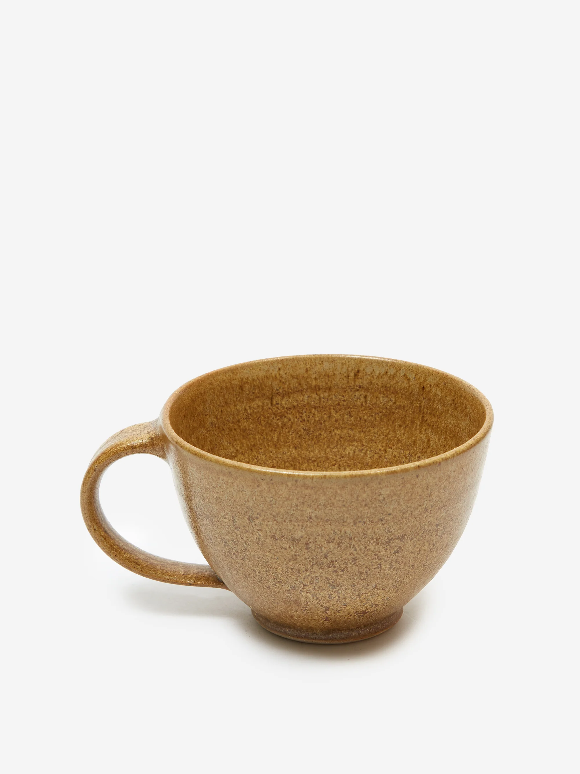 Pottery West Stoneware Curved Mug - Ochre