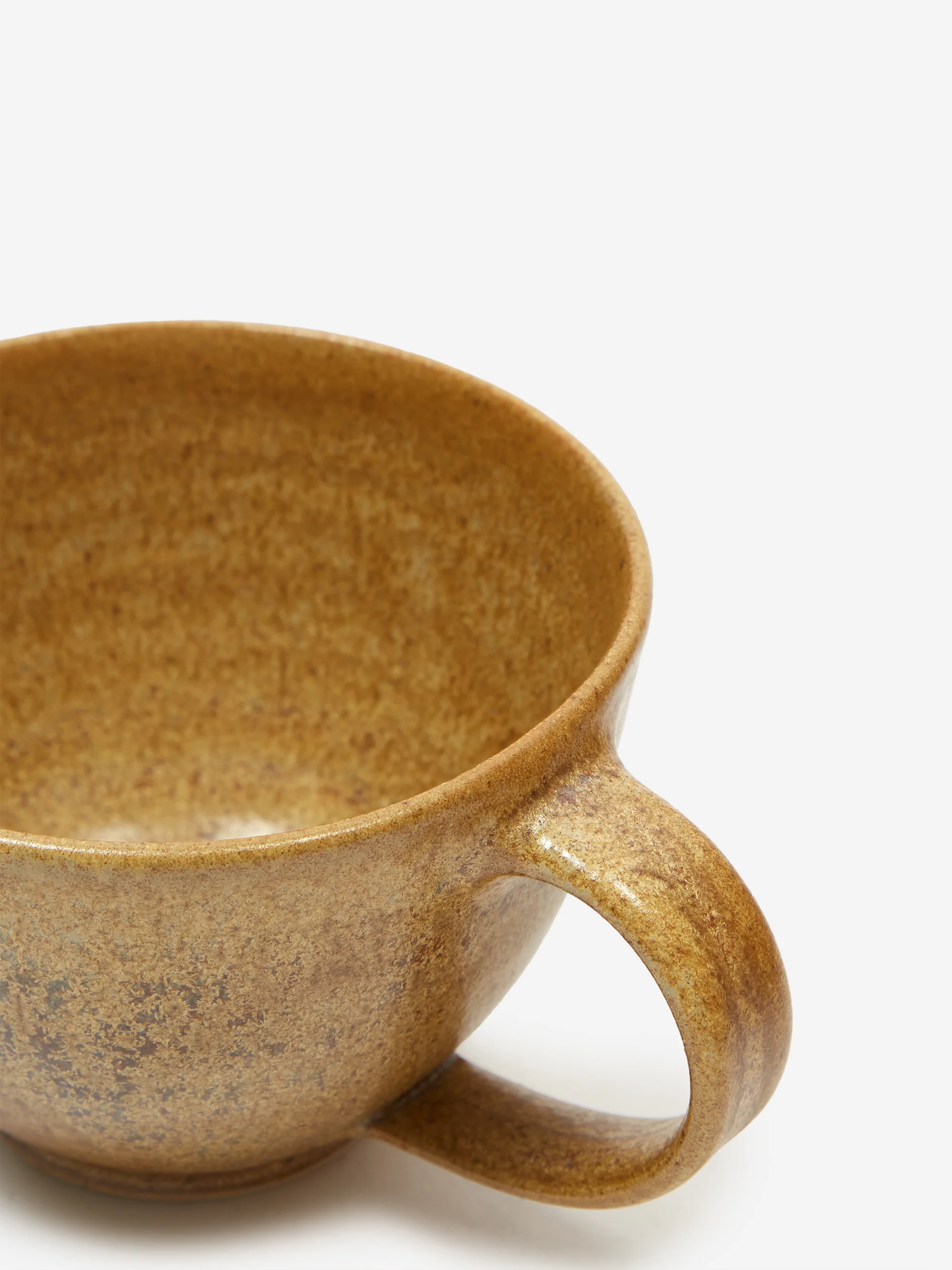 Pottery West Stoneware Curved Mug - Ochre - Image 2