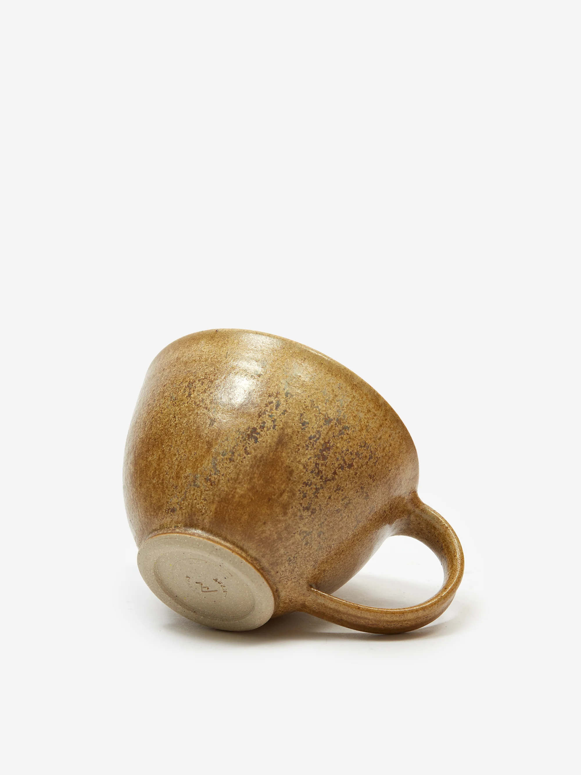 Pottery West Stoneware Curved Mug - Ochre - Image 3