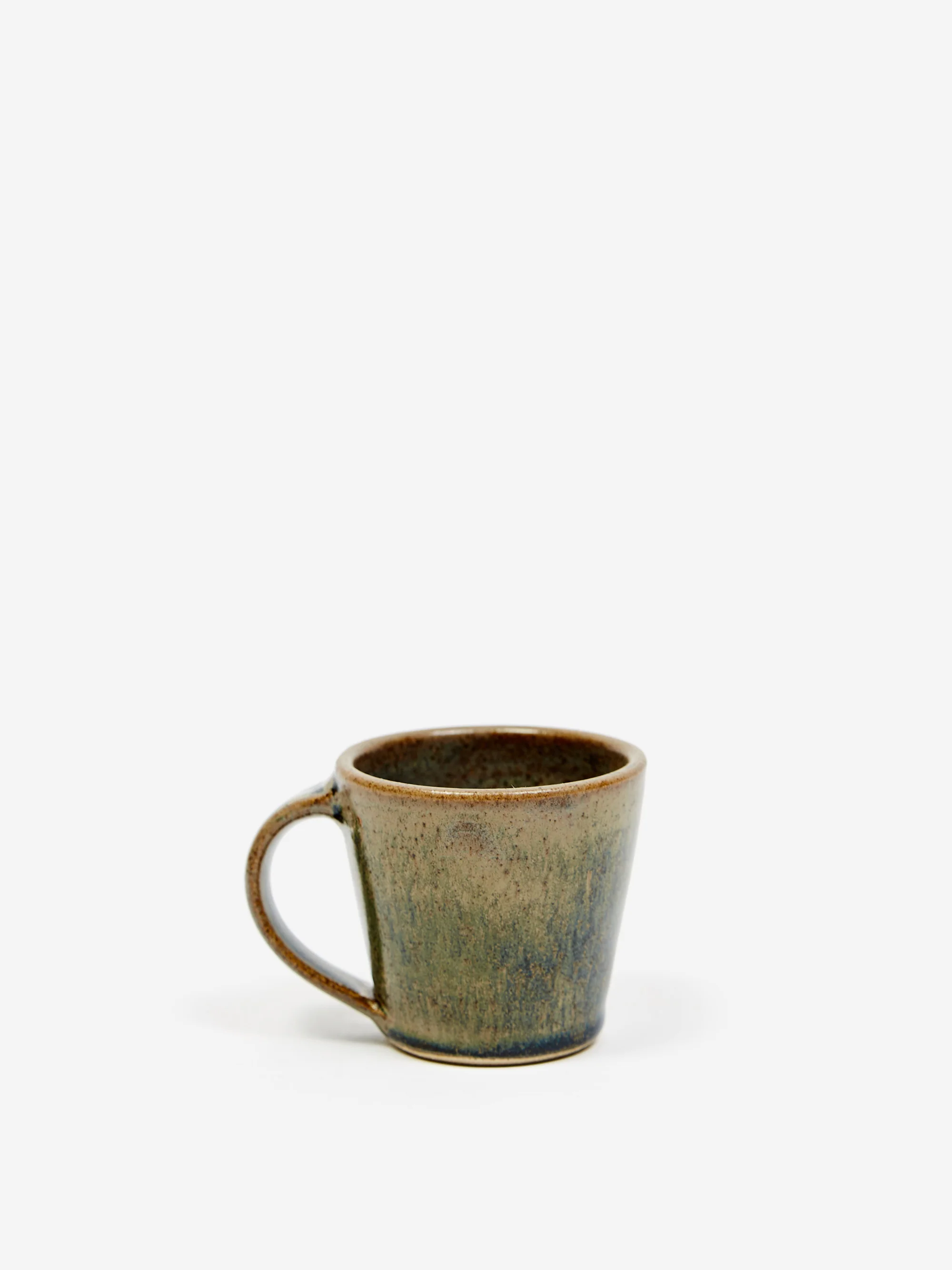 Pottery West Stoneware Espresso Cup - Olive - Image 4