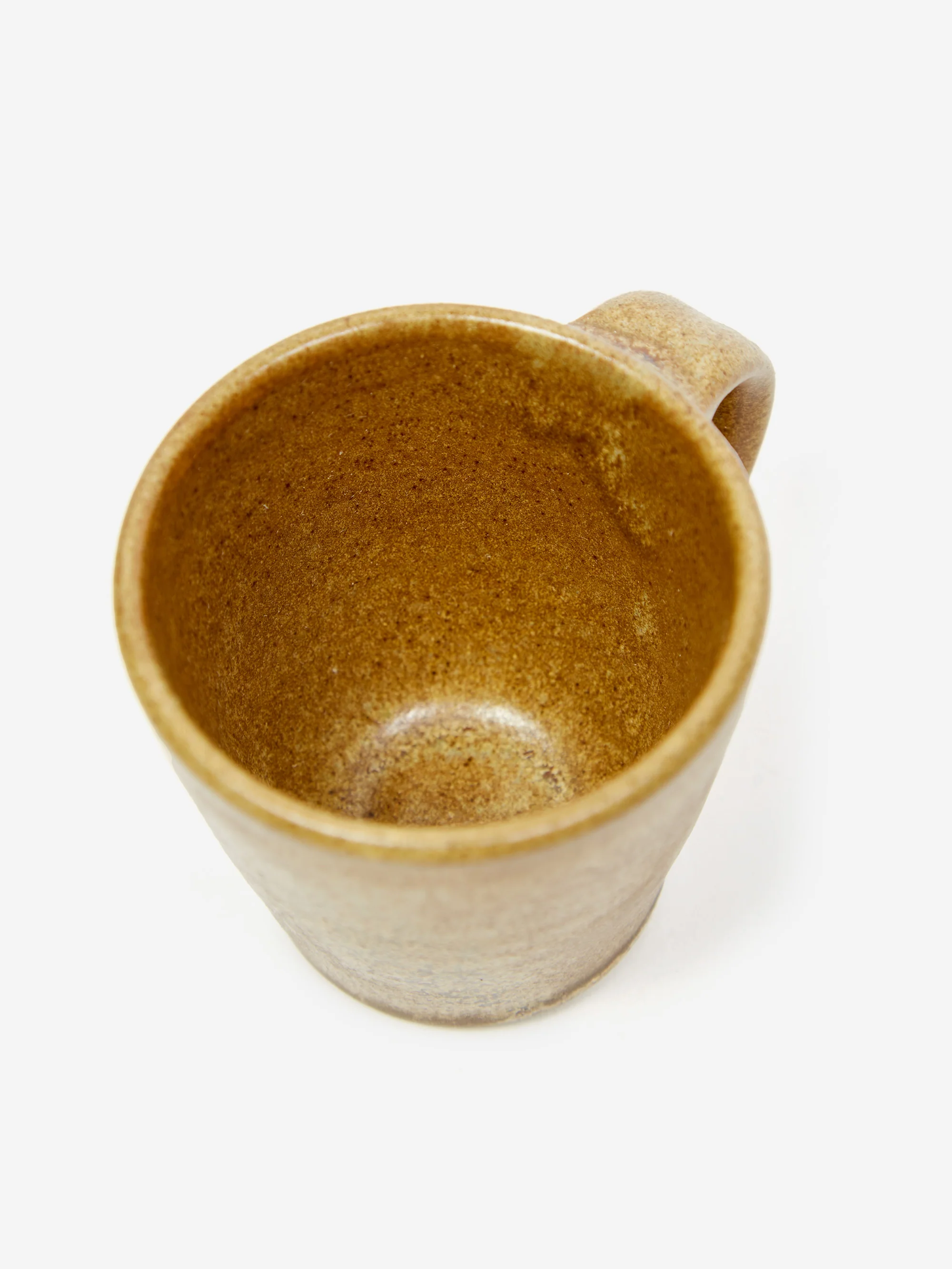 Pottery West Stoneware Espresso Cup - Ochre - Image 3