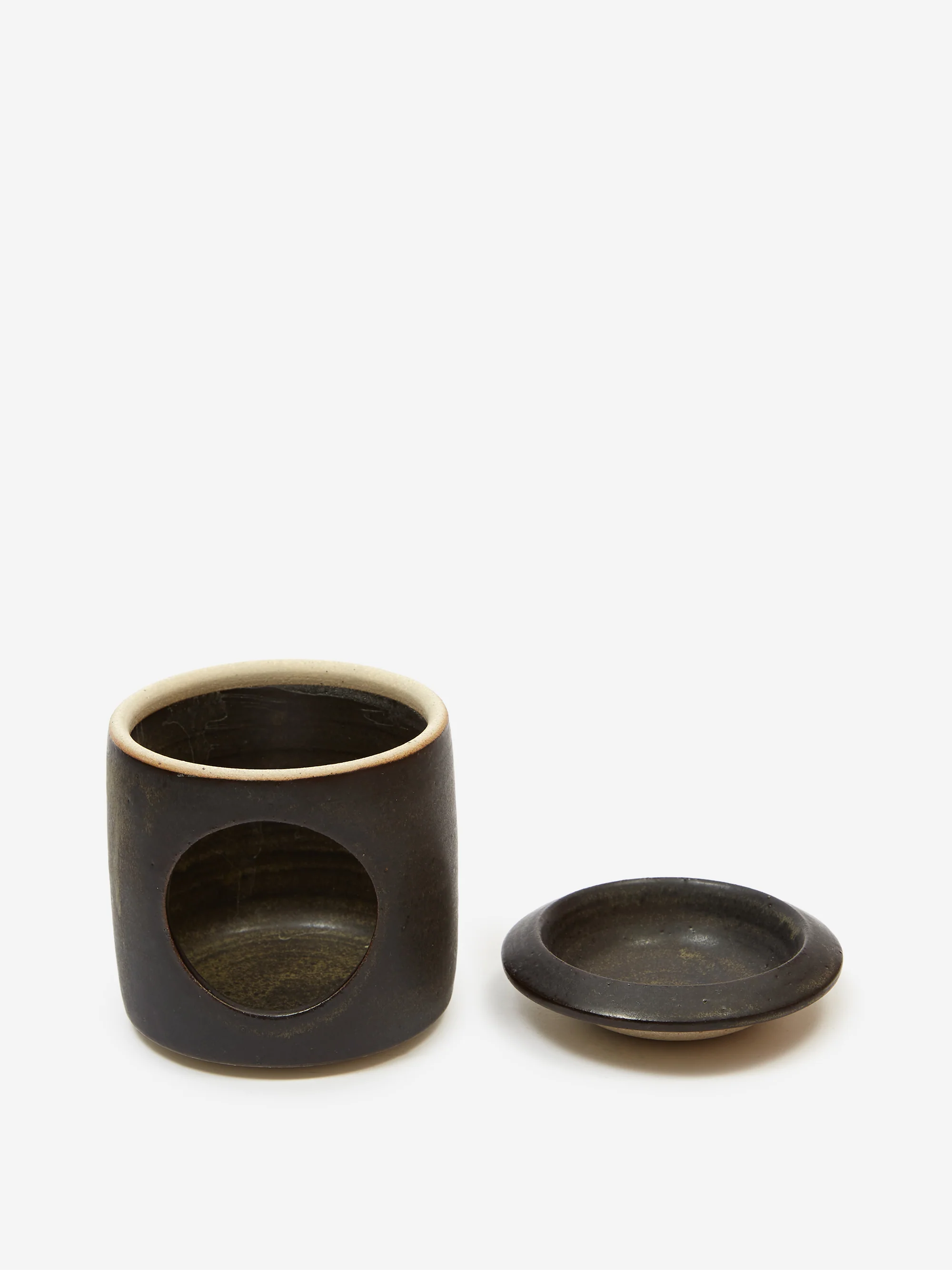 Pottery West Stoneware Oil Burner - Charcoal - Image 3