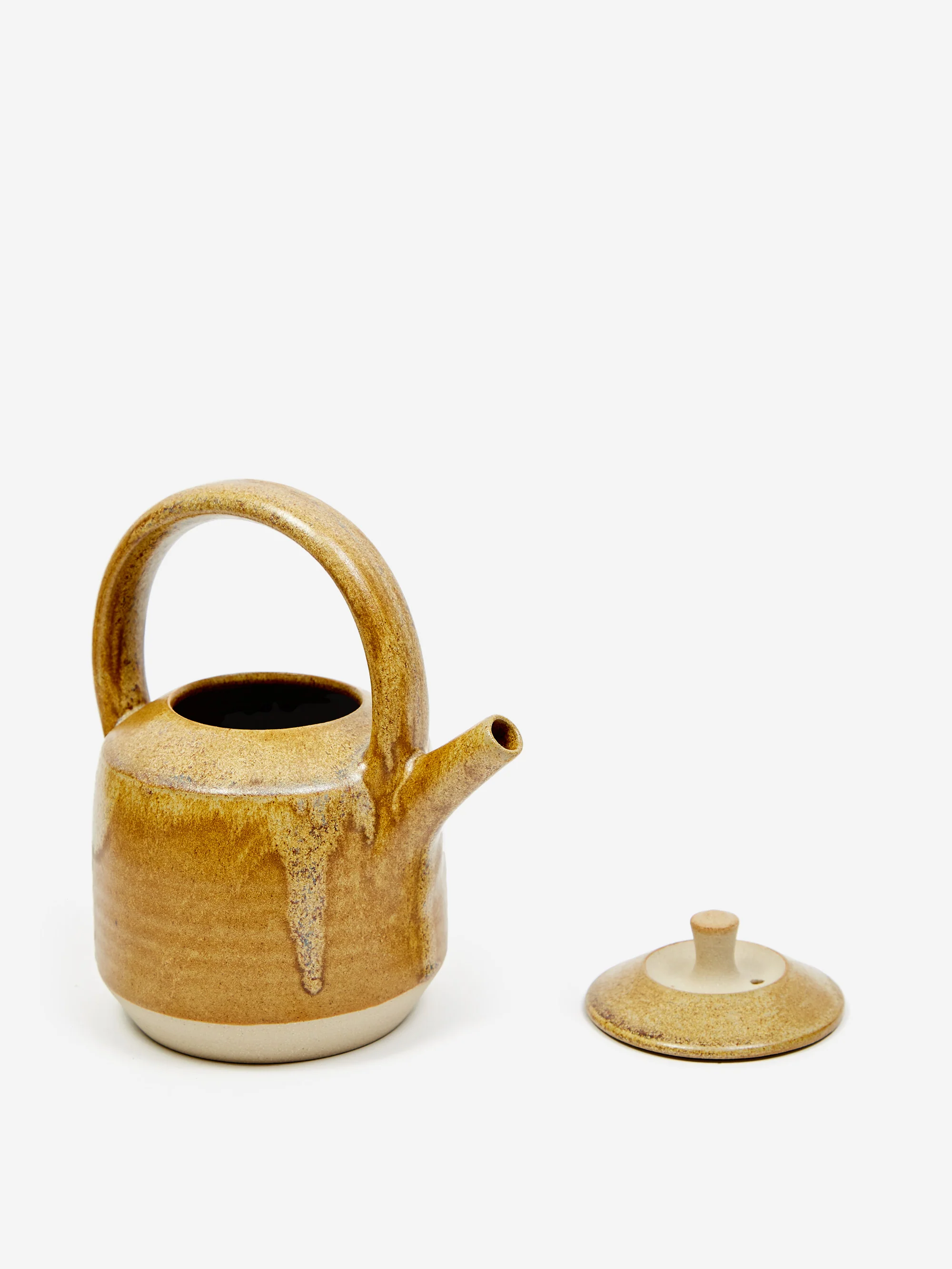 Pottery West Stoneware Teapot - Ochre - Image 2