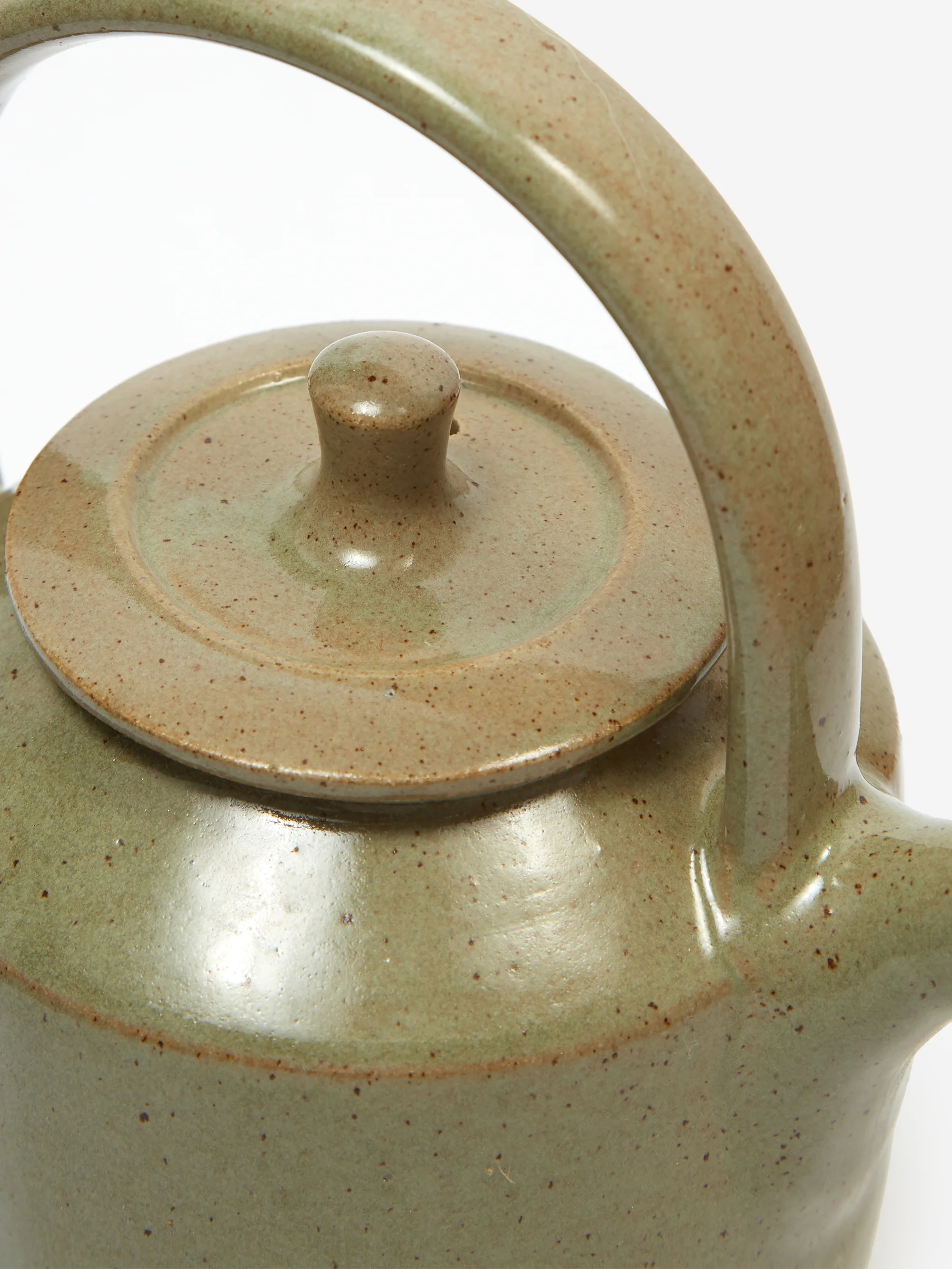 Pottery West Stoneware Teapot - Olive - Image 2
