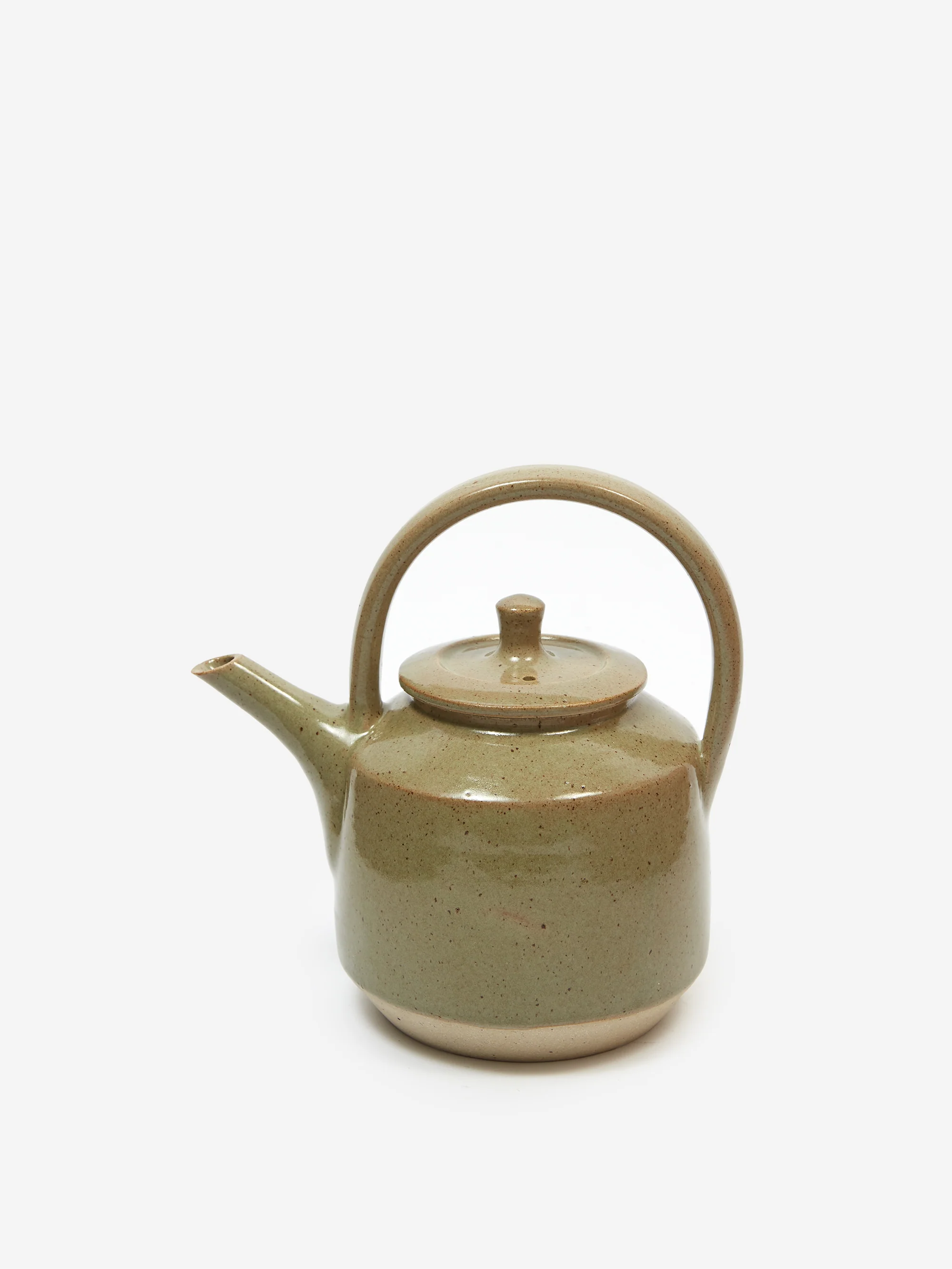 Pottery West Stoneware Teapot - Olive - Image 4
