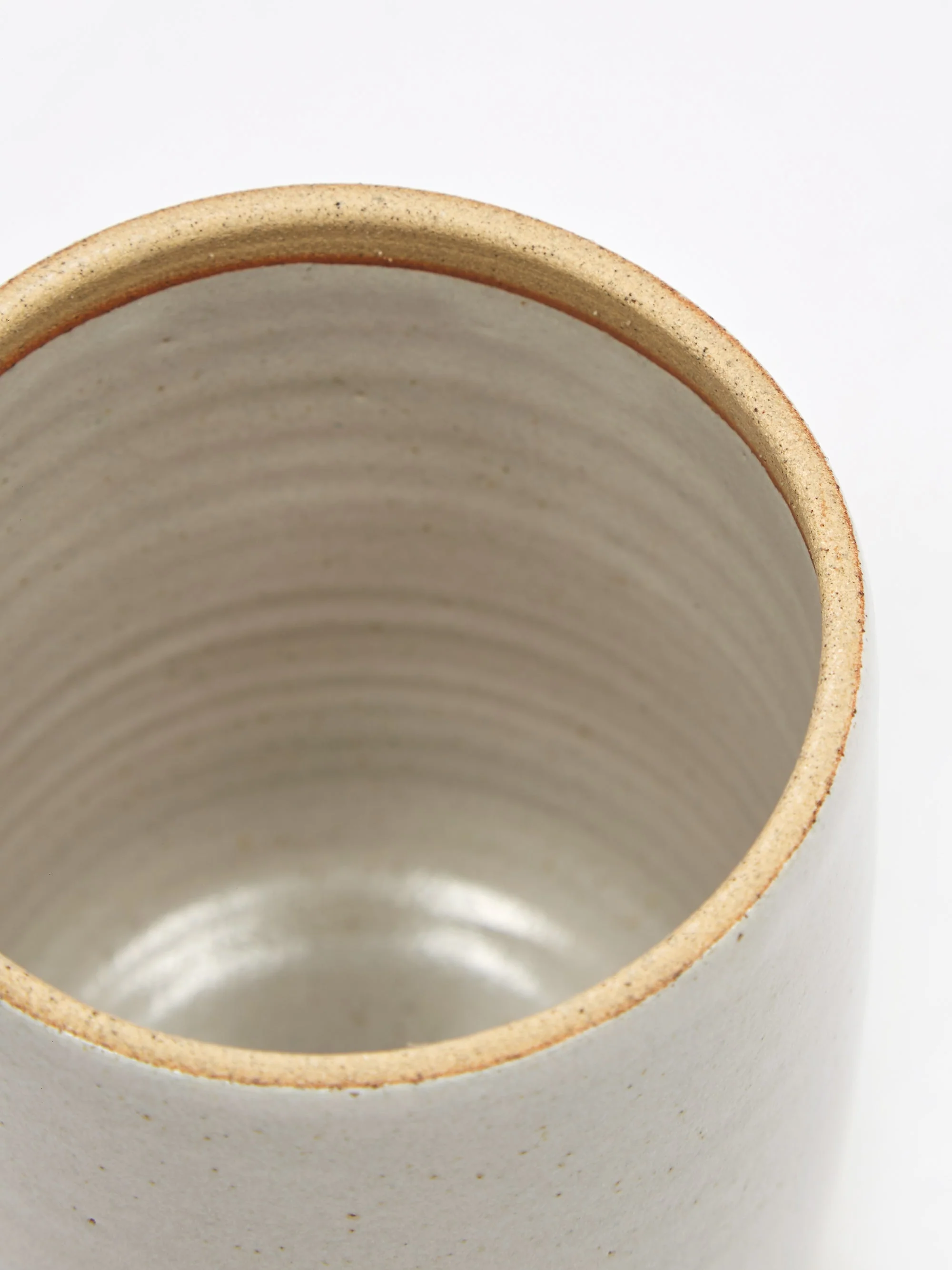 Pottery West Tall Lidded Jar - White - Image 4