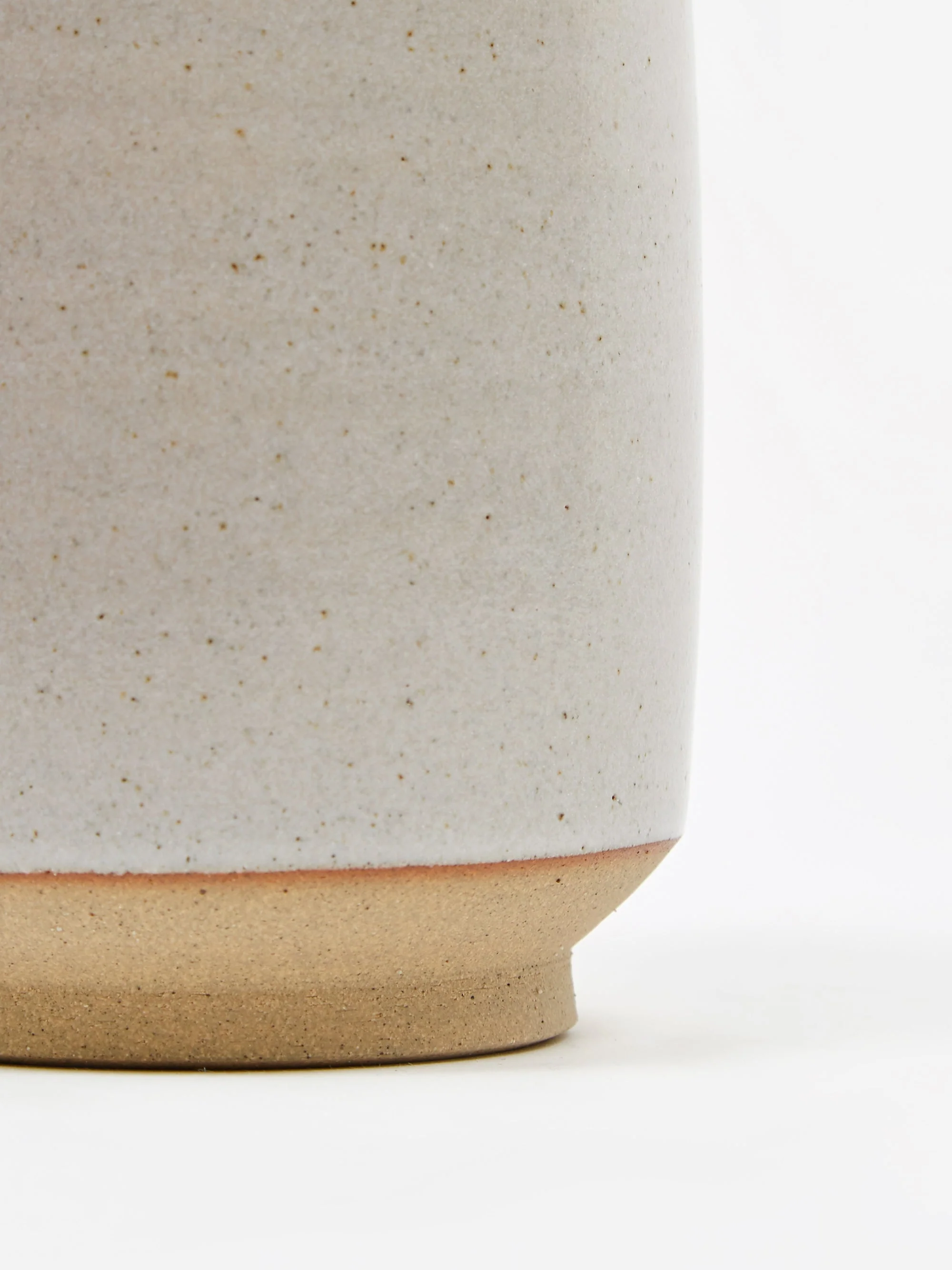 Pottery West Tall Lidded Jar - White - Image 5