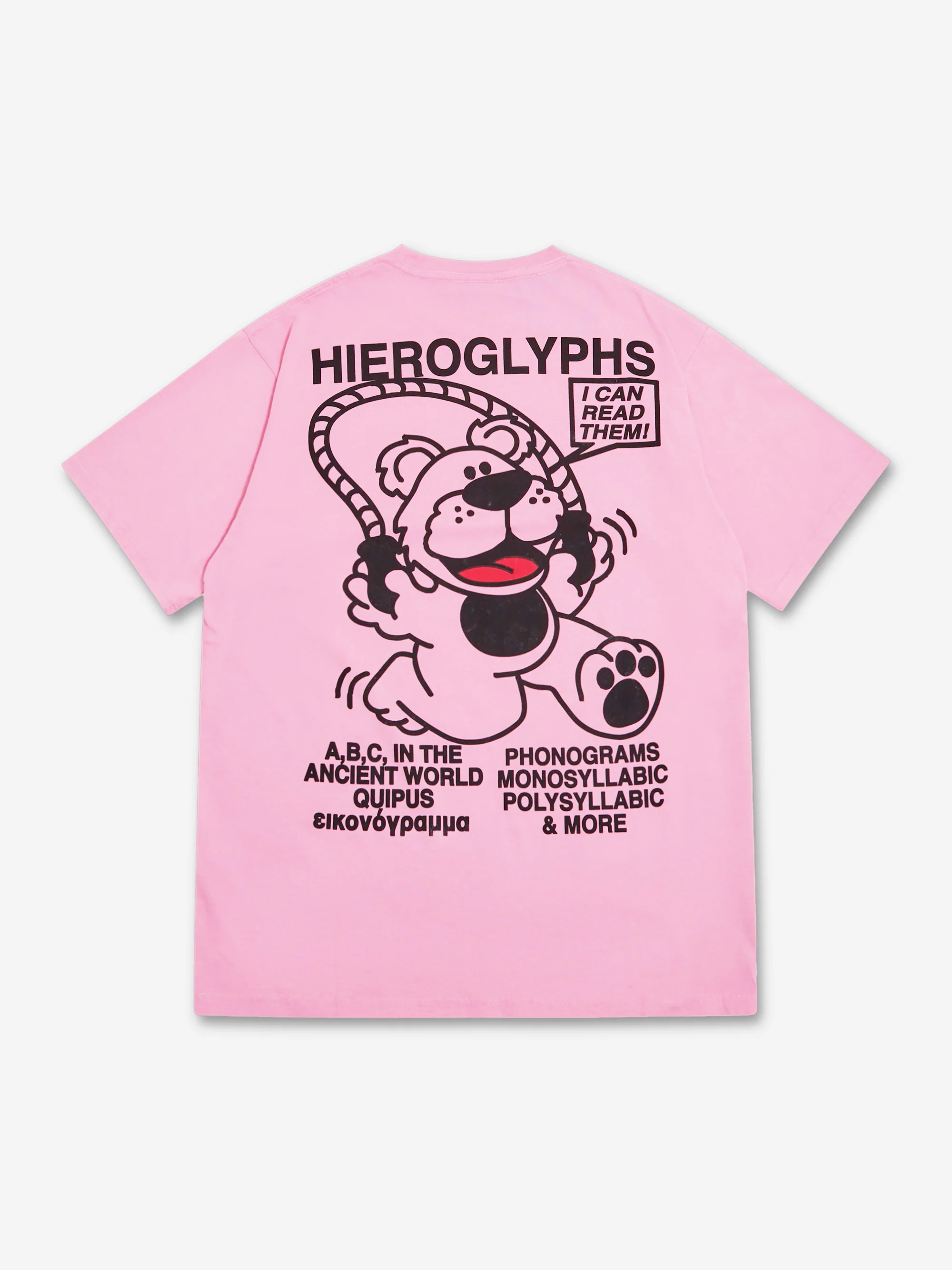 Public Possession Hieroglyph Bär Tee - Pink - Image 3