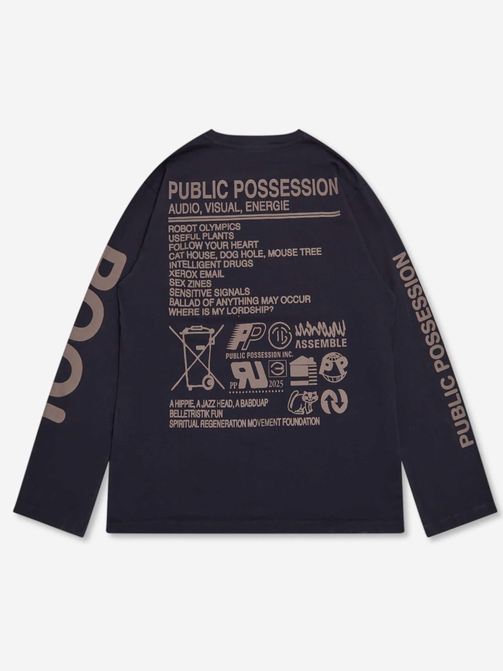 Public Possession Planet P.P Mix Tee - Ink - Image 3
