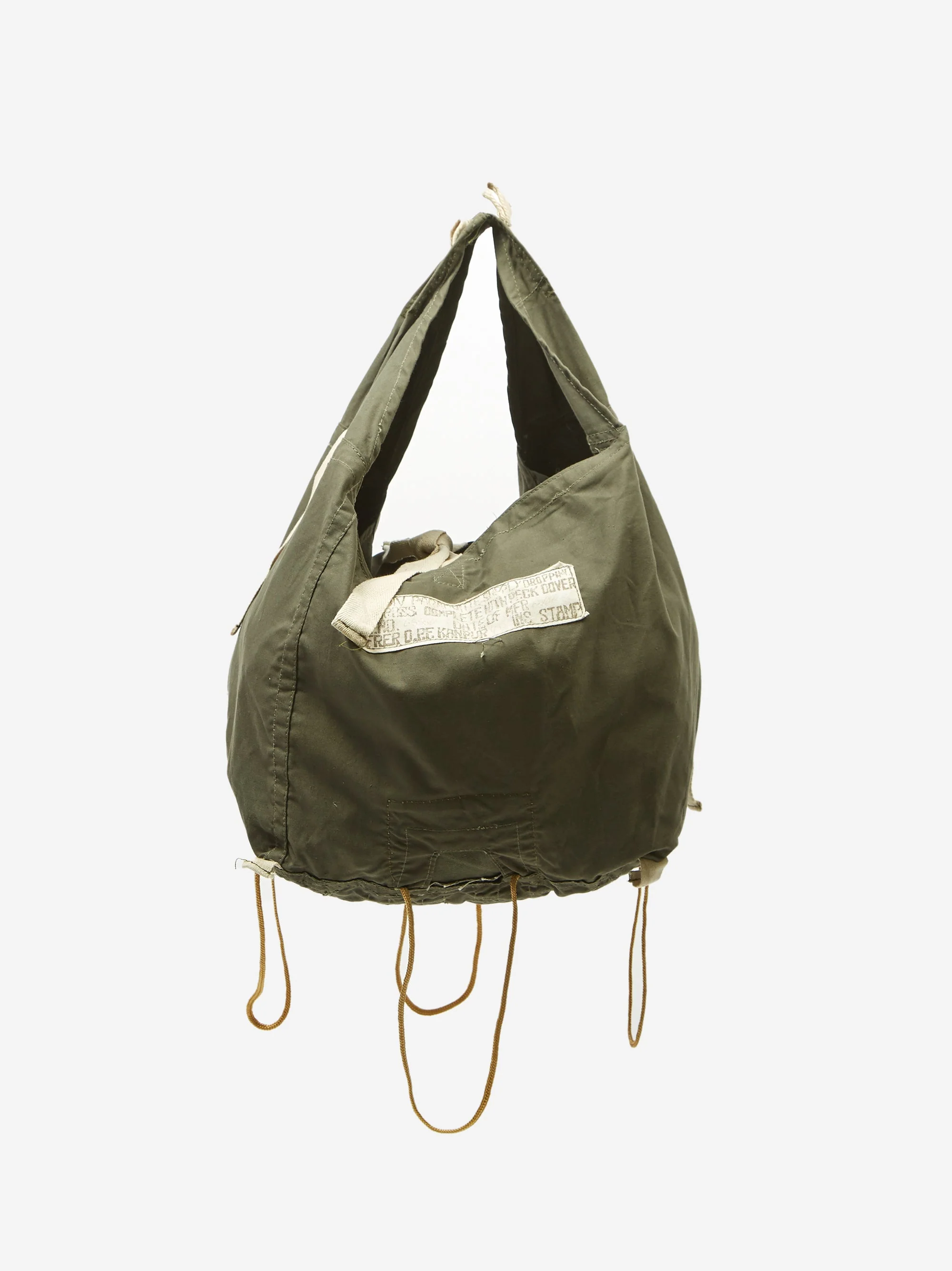 Puebco Parachute Fabric Shoulder Bag - Olive - Image 2