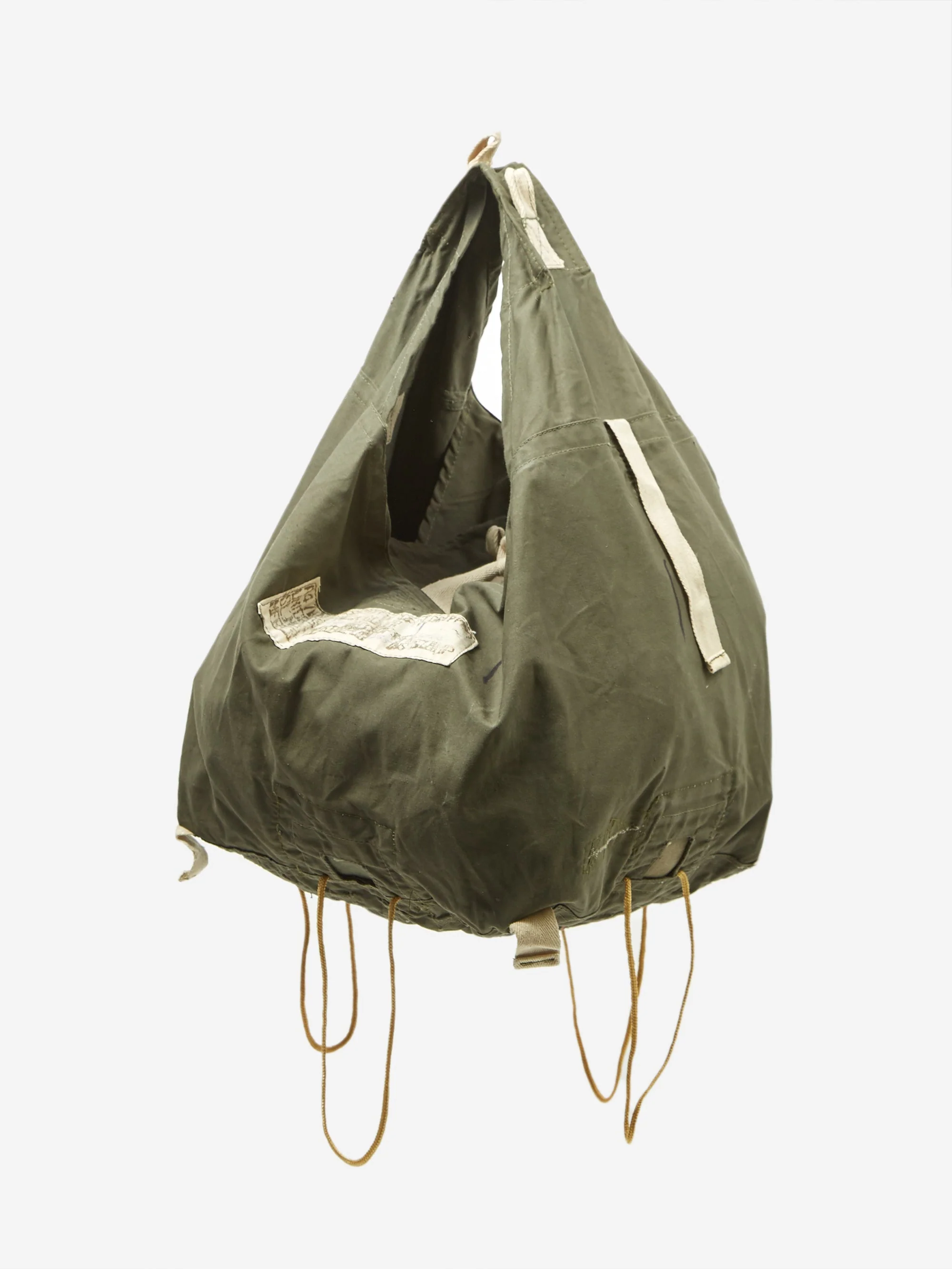 Puebco Parachute Fabric Shoulder Bag - Olive - Image 3