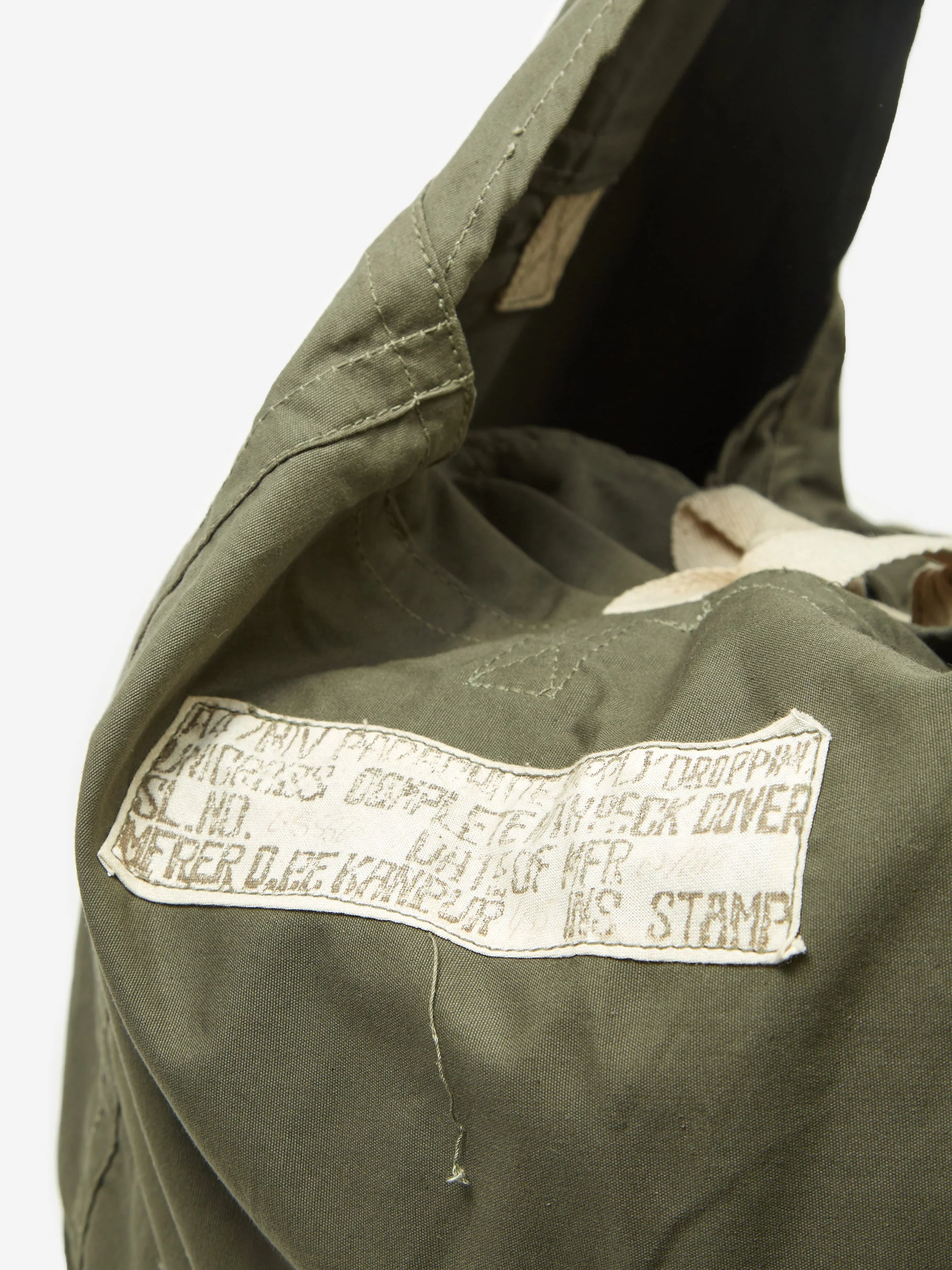 Puebco Parachute Fabric Shoulder Bag - Olive - Image 4