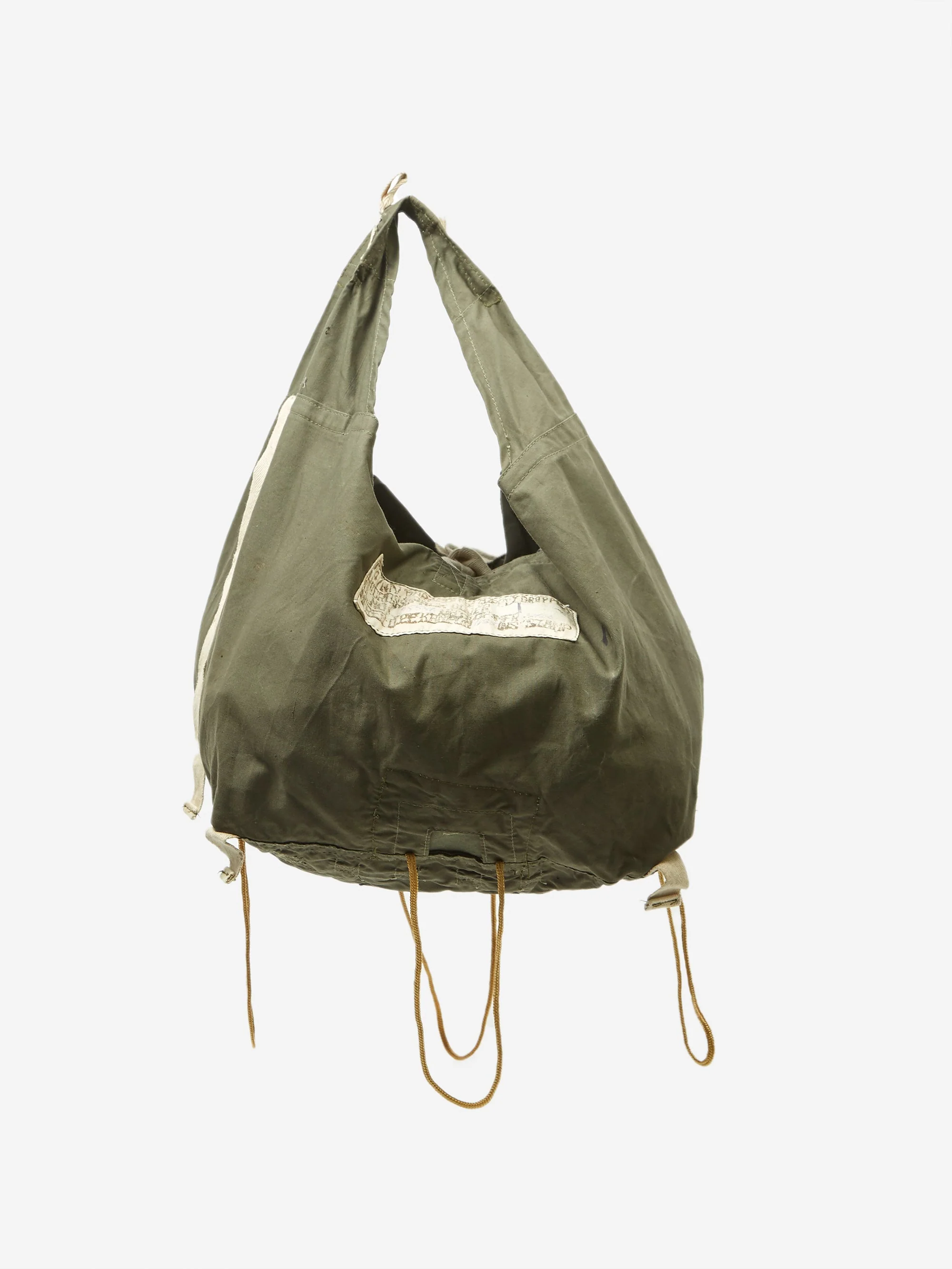 Puebco Parachute Fabric Shoulder Bag - Olive - Image 7