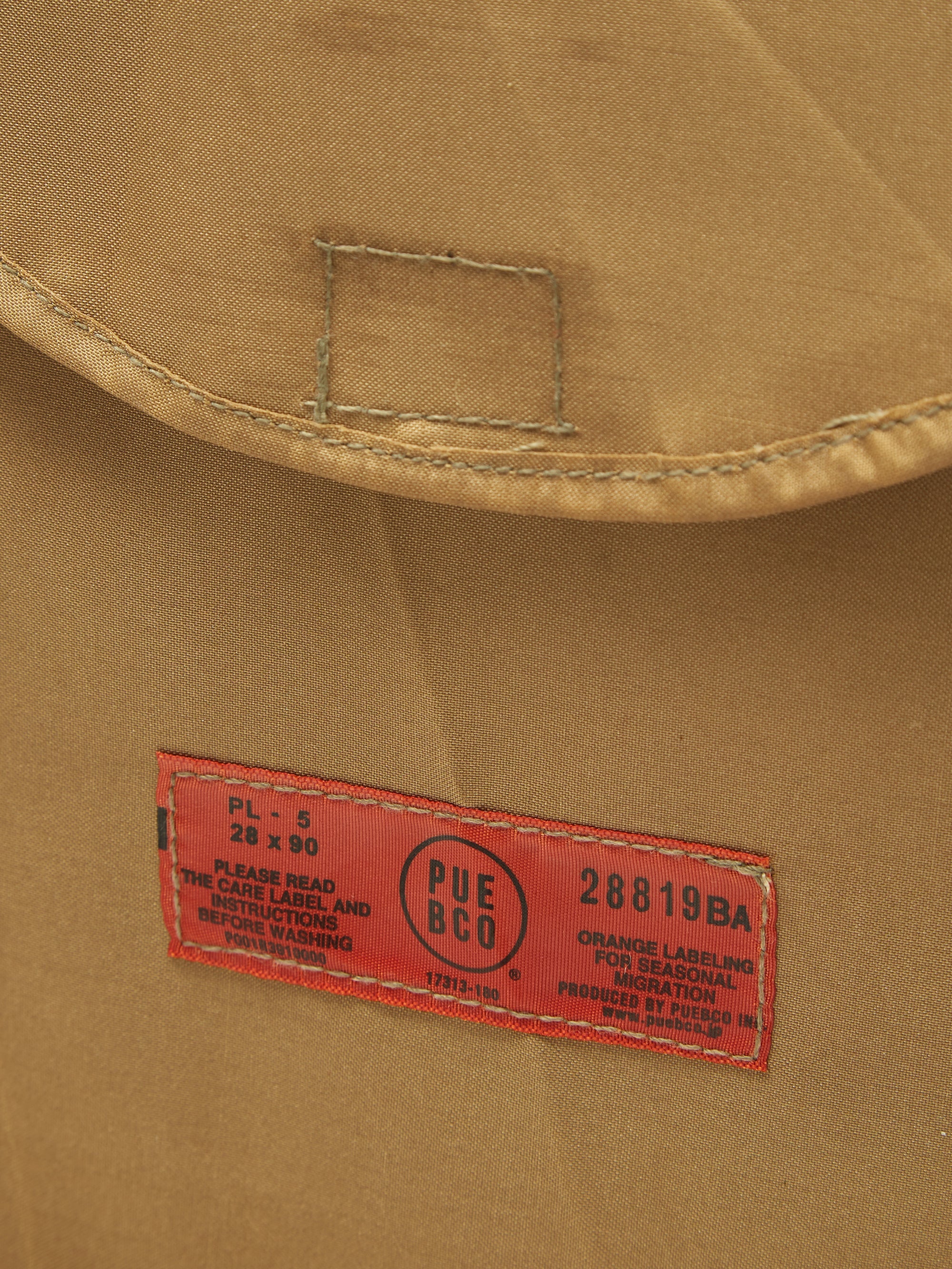 Puebco Rubberised Fabric Flight Pouch - Khaki Mix - Image 3