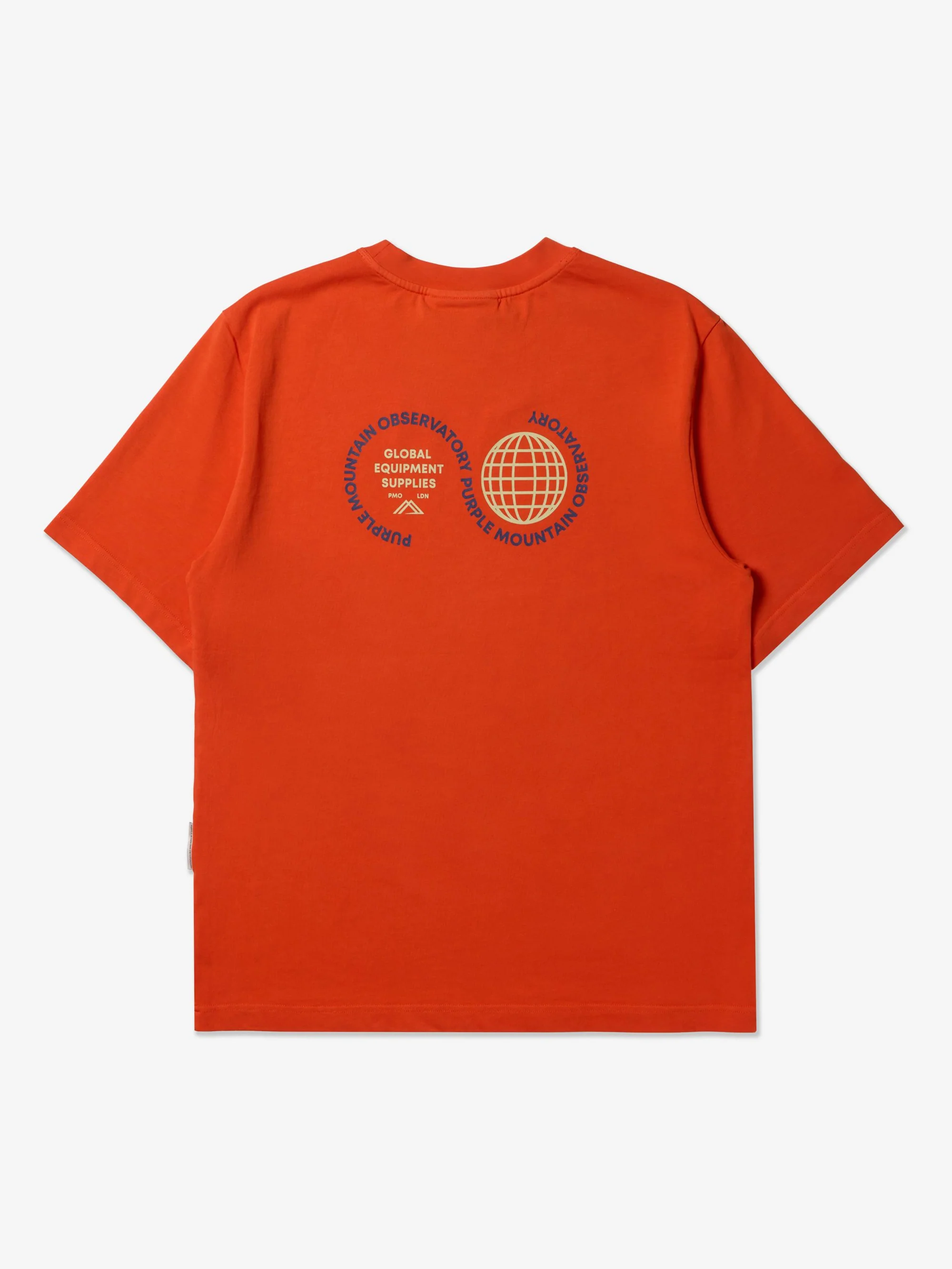 Purple Mountain Observatory Globe SS Tee - Orange - Image 3