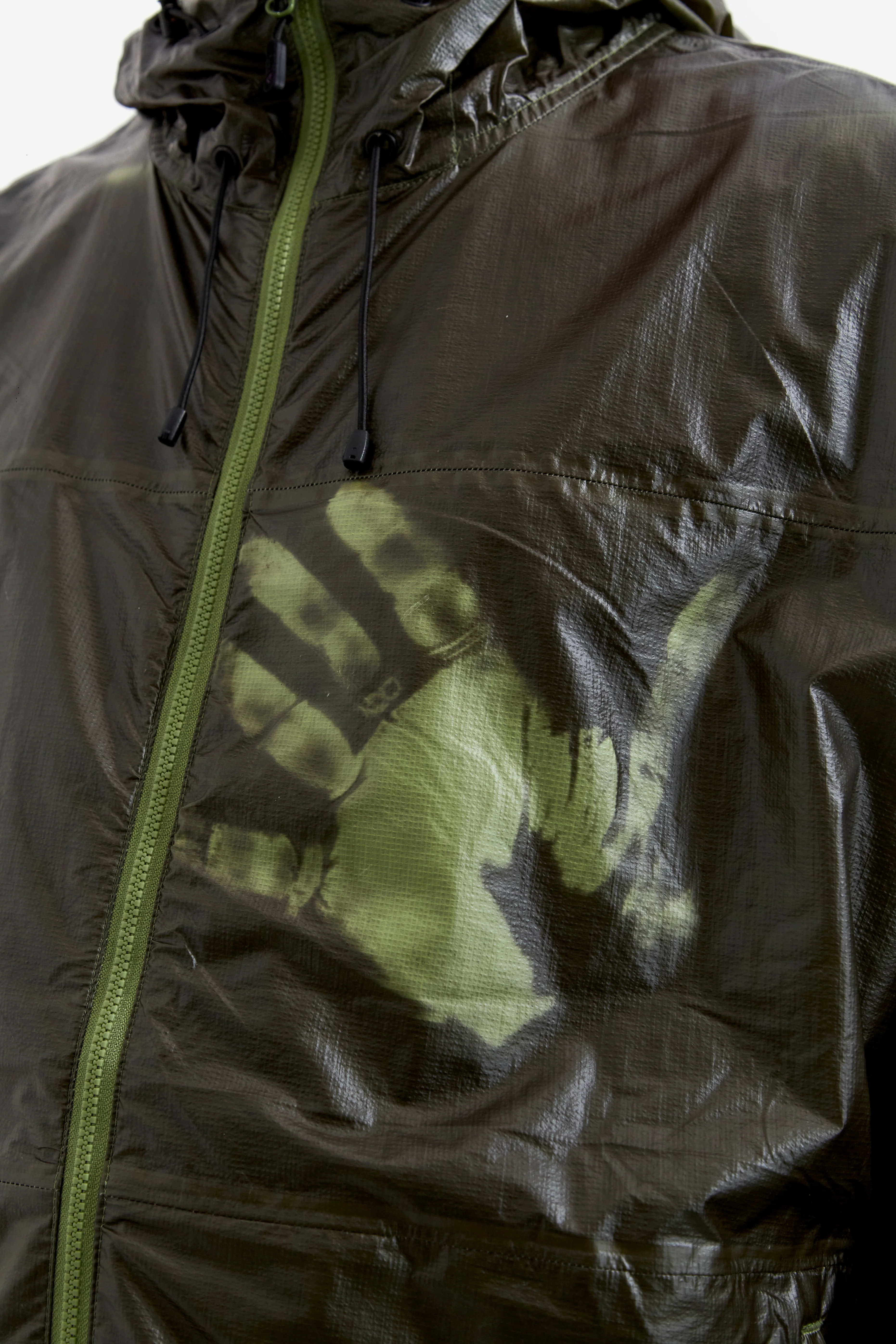 Purple Mountain Observatory Heatreactive Breeze Jacket - Khaki / Lime - Image 4