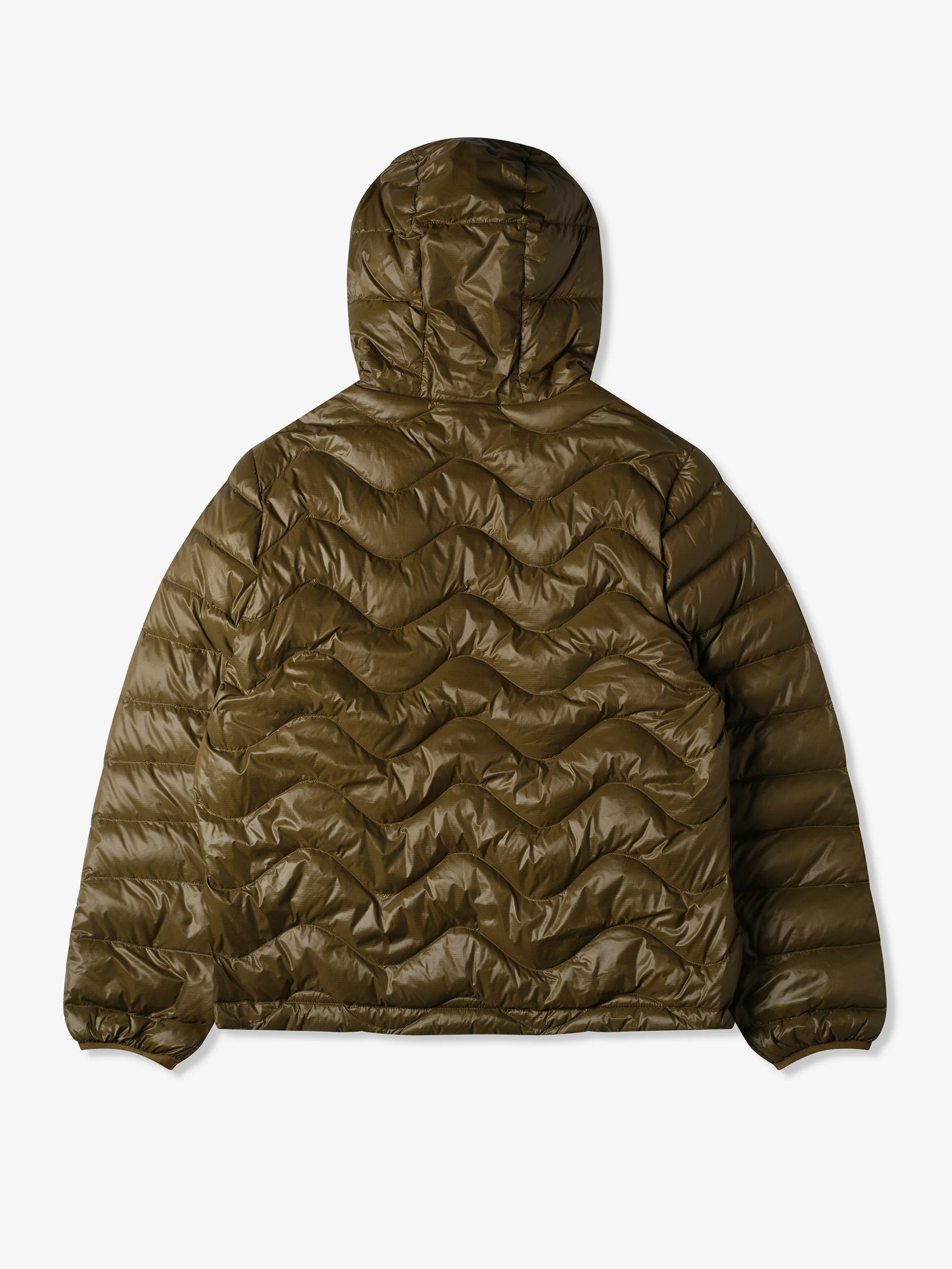 Purple Mountain Observatory Waves Hooded Puffer - Dark Olive - Image 3