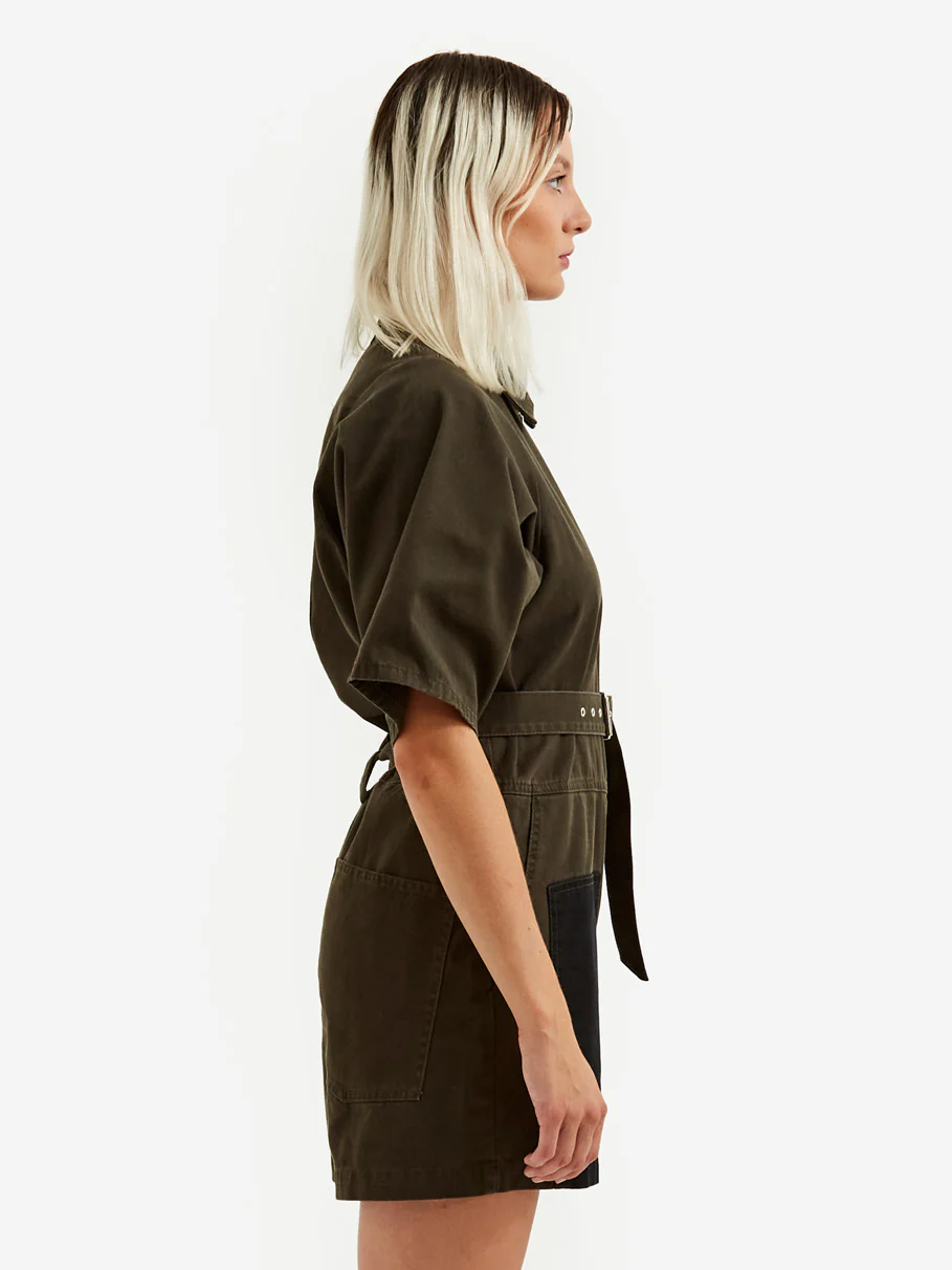 Rachel Comey Handy Shortsuit - Dark Olive - Image 2