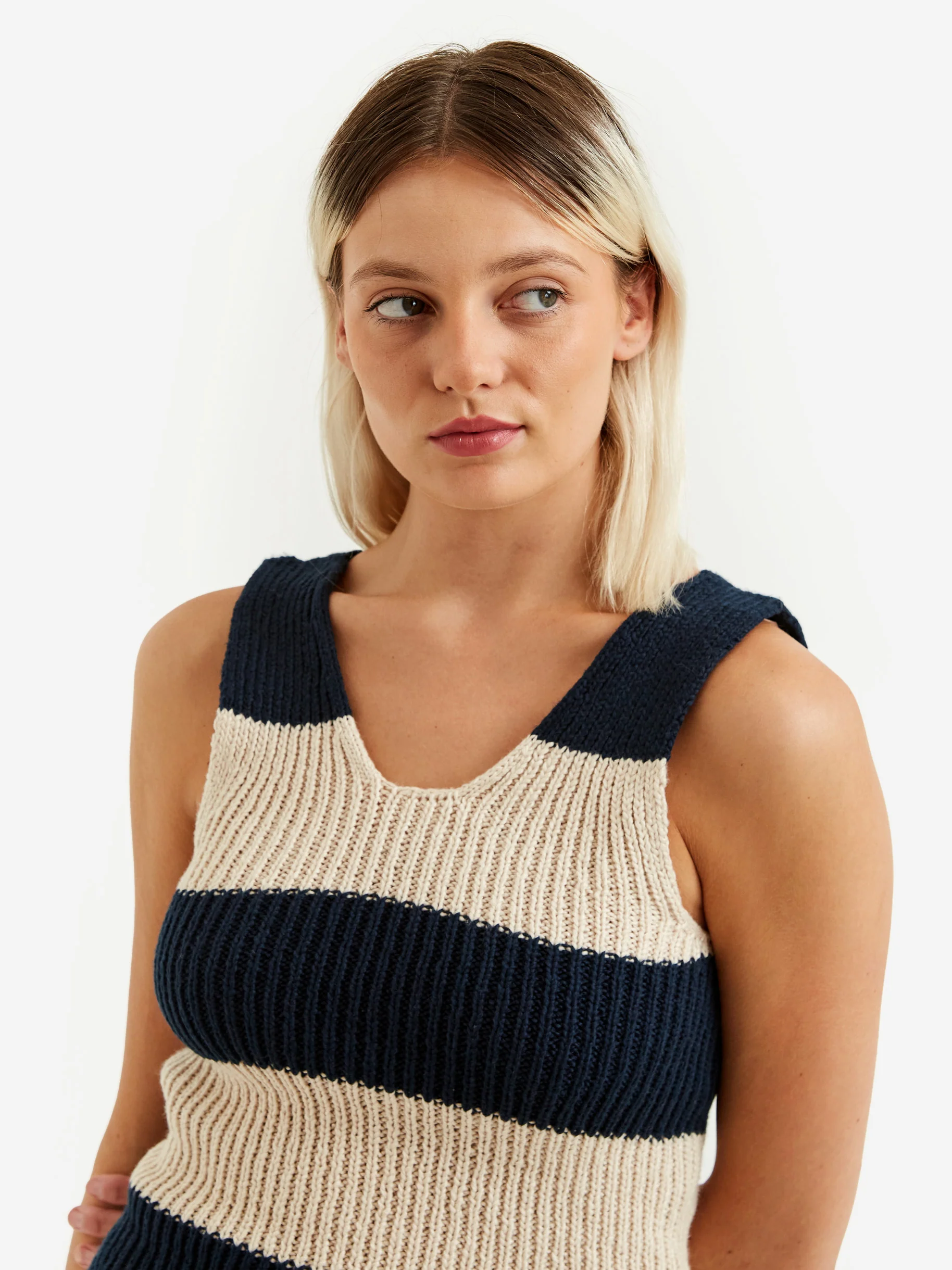 Rachel Comey Salir Top - Navy Multi - Image 3