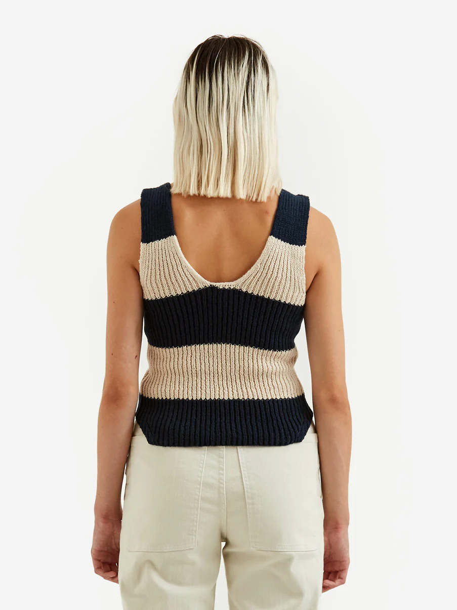 Rachel Comey Salir Top - Navy Multi - Image 5