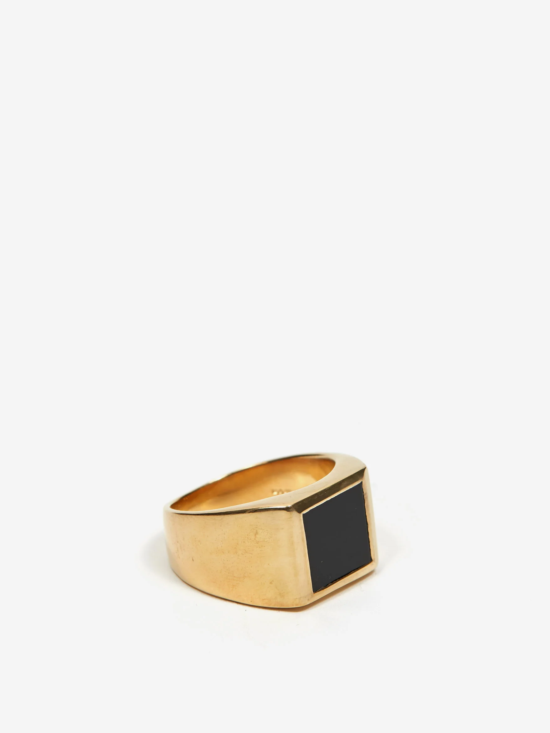 Rachel Entwistle Plato Signet Ring - Gold Vermeil/Black Onyx - Image 4