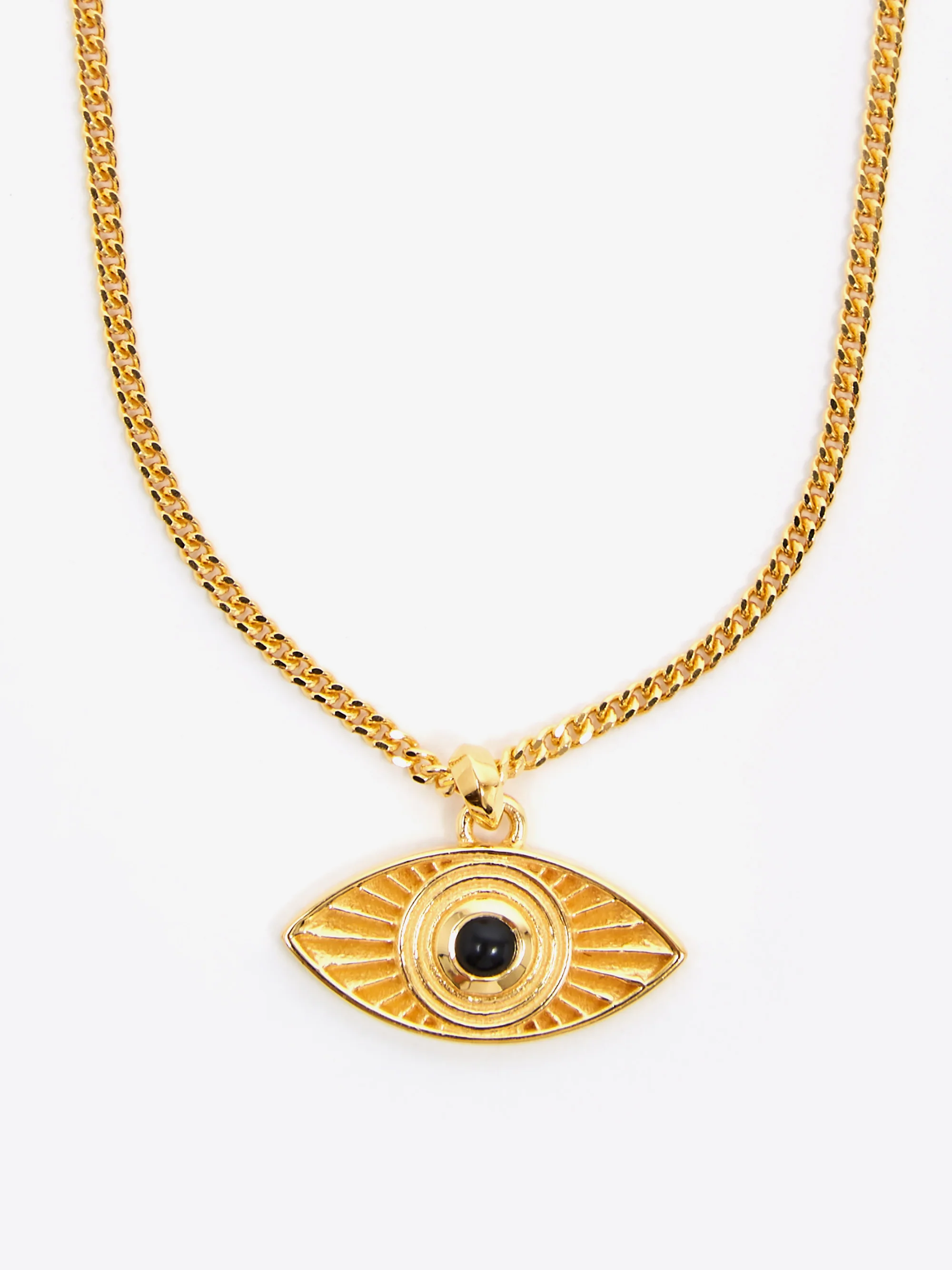 Rachel Entwistle Rays Of Light Pendant - Gold/Black Onyx