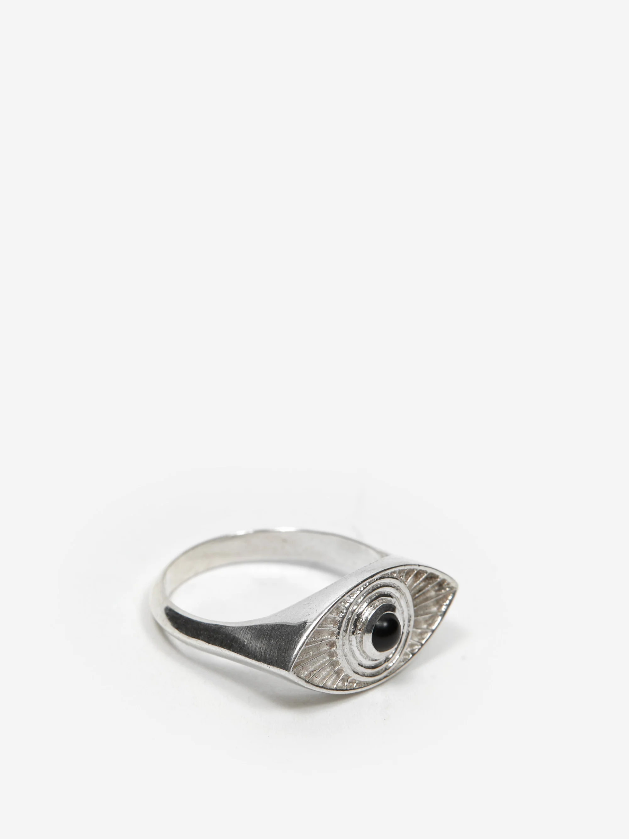 Rachel Entwistle Rays Of Light Ring - Silver/Black Onyx - Image 3