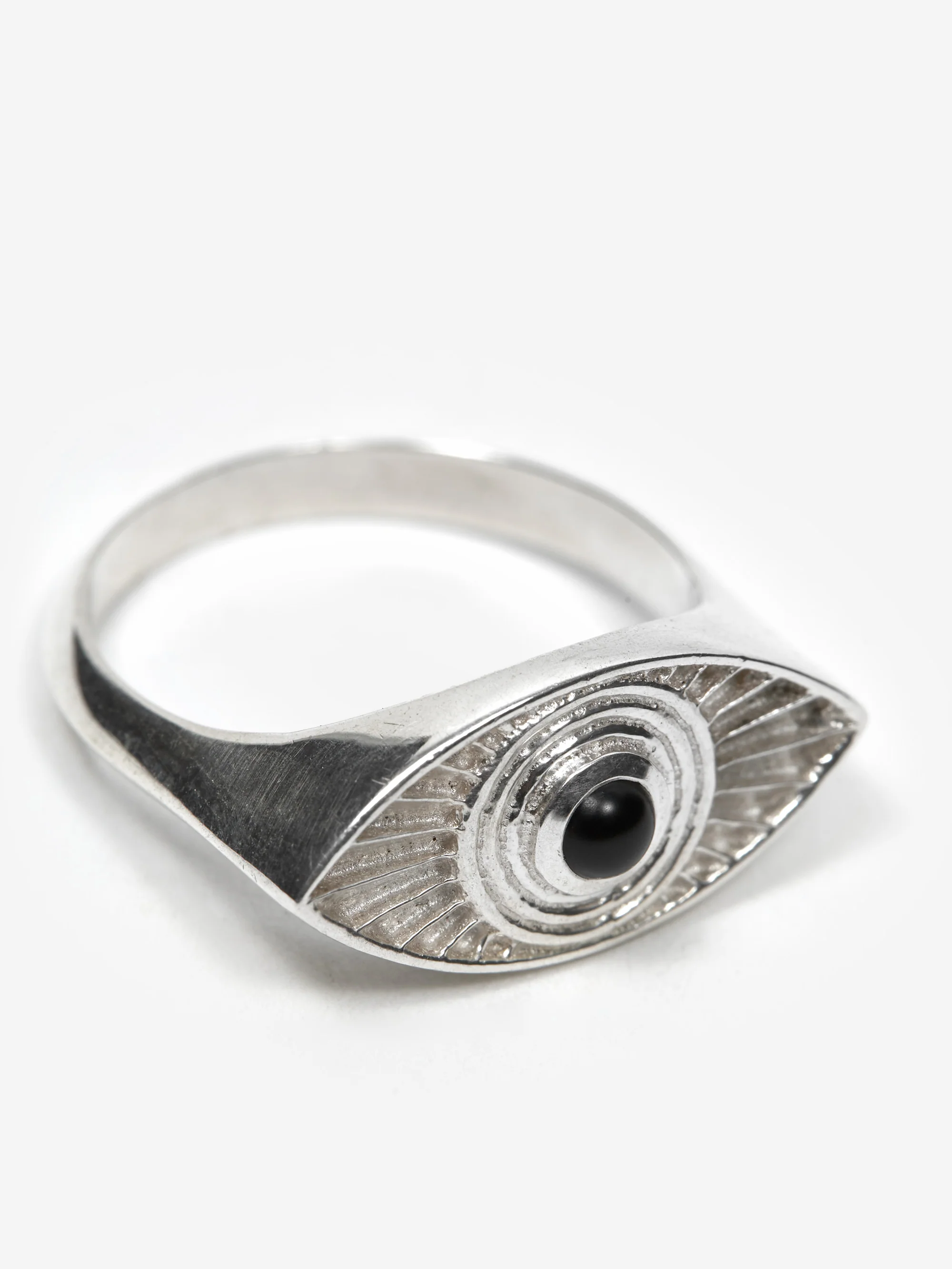 Rachel Entwistle Rays Of Light Ring - Silver/Black Onyx - Image 4