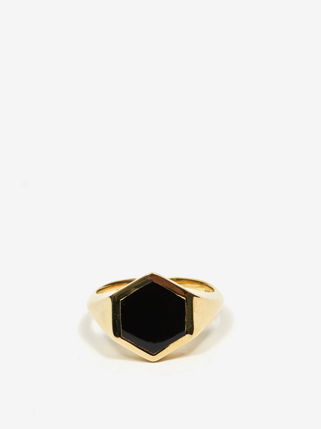 Rachel Entwistle Varo Signet Ring - Gold Vermeil/Black Onyx - Image 2