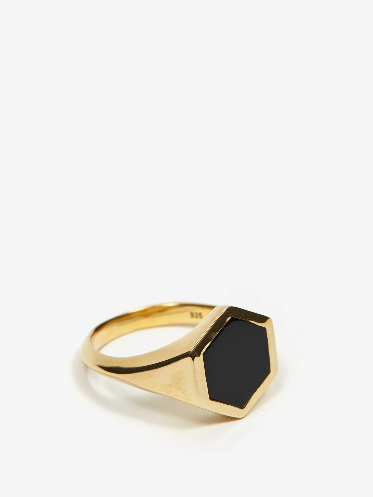 Rachel Entwistle Varo Signet Ring - Gold Vermeil/Black Onyx - Image 4