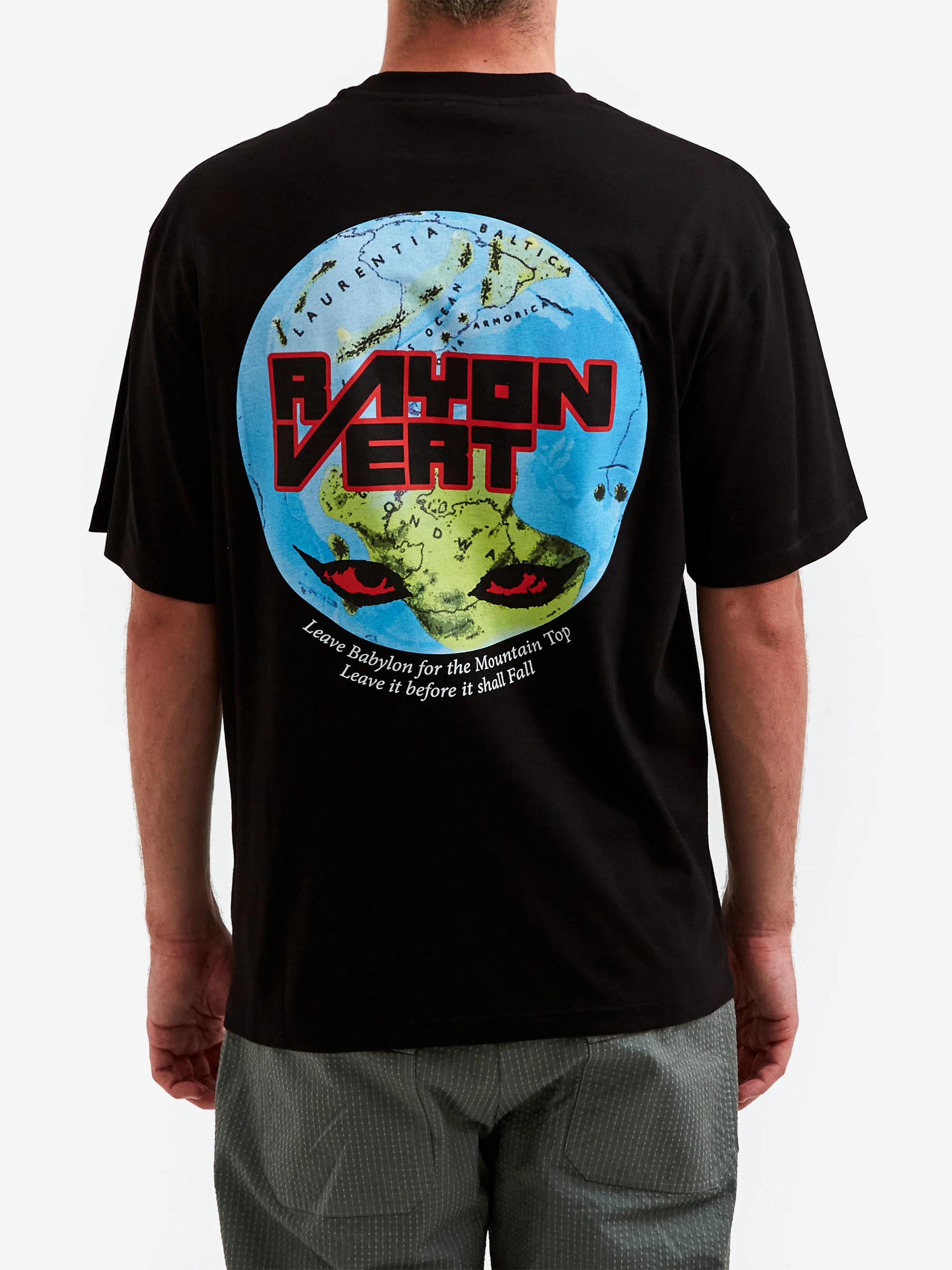 Rayon Vert Gondwana T-Shirt - Golgotha Black - Image 6