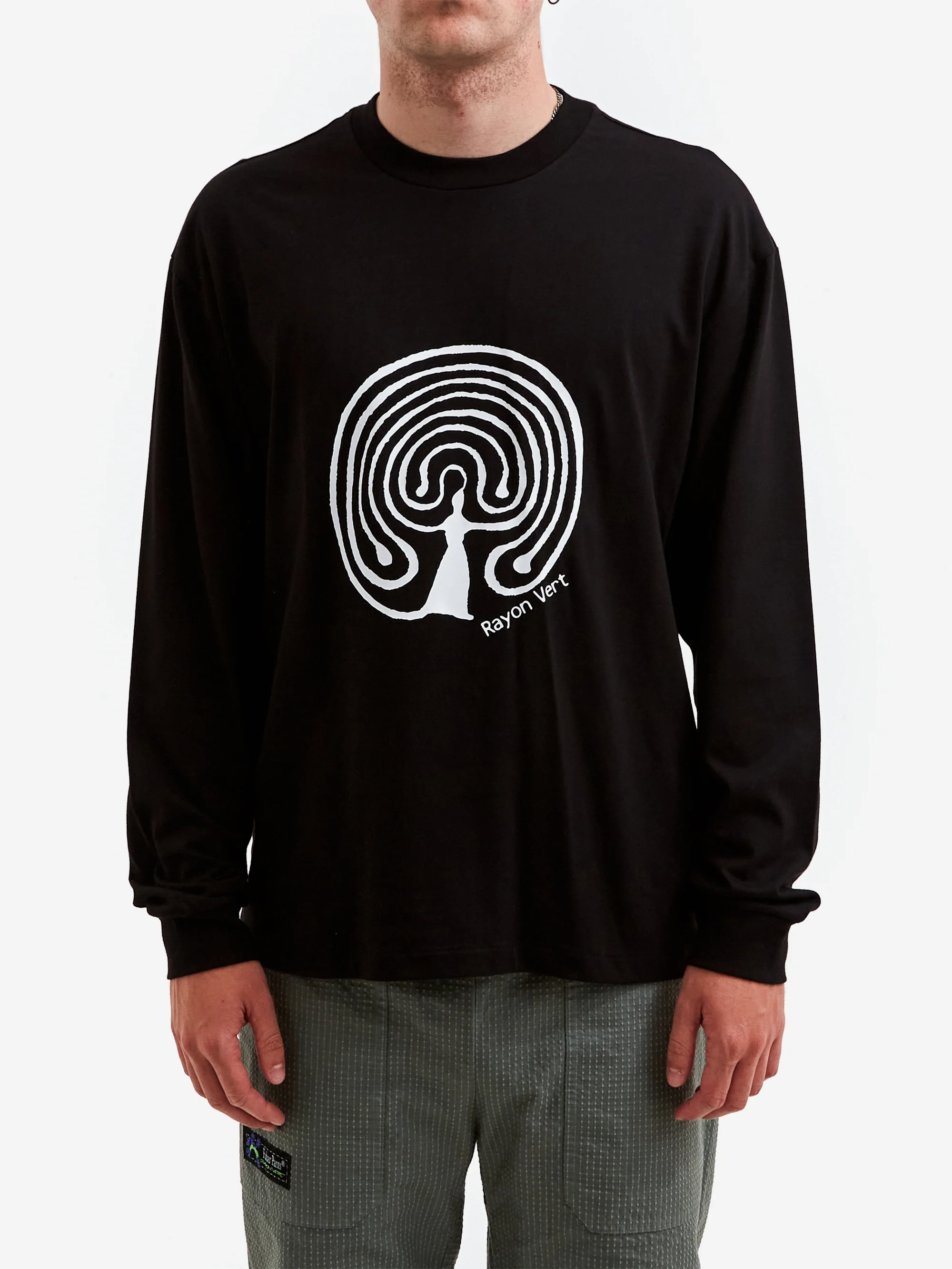 Rayon Vert Kern Long Sleeve Shirt - Golgotha Black - Image 2