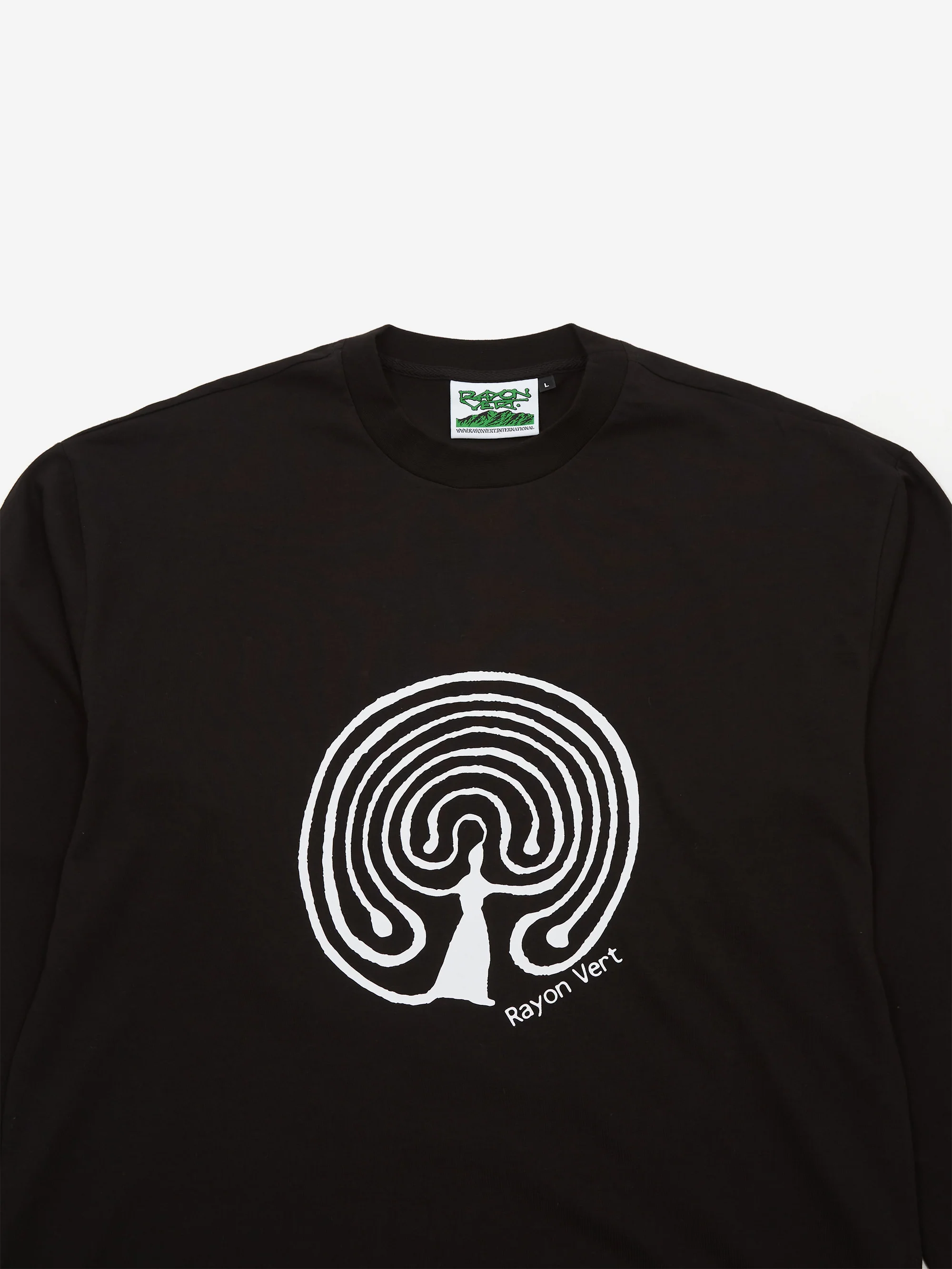 Rayon Vert Kern Long Sleeve Shirt - Golgotha Black - Image 3