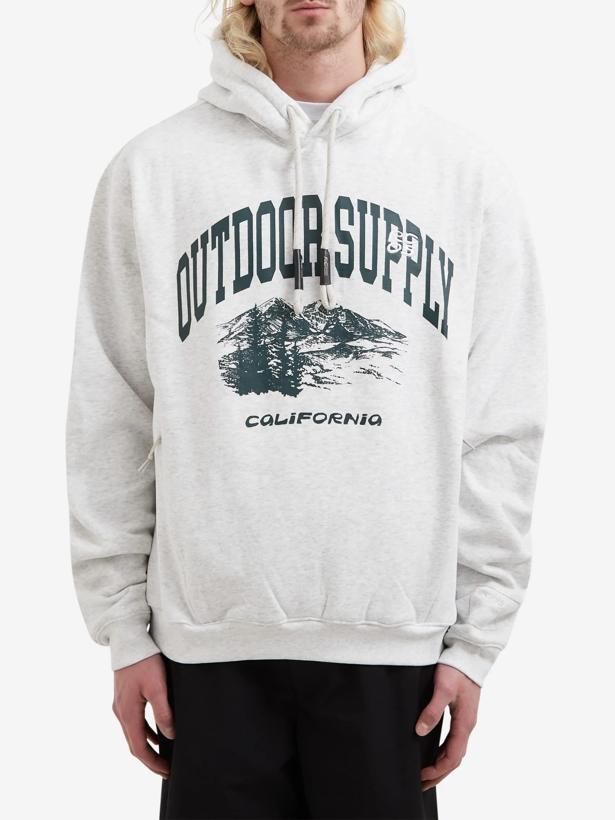 RCOS Outdoor Supply Hoodie - Heather Grey - Image 2