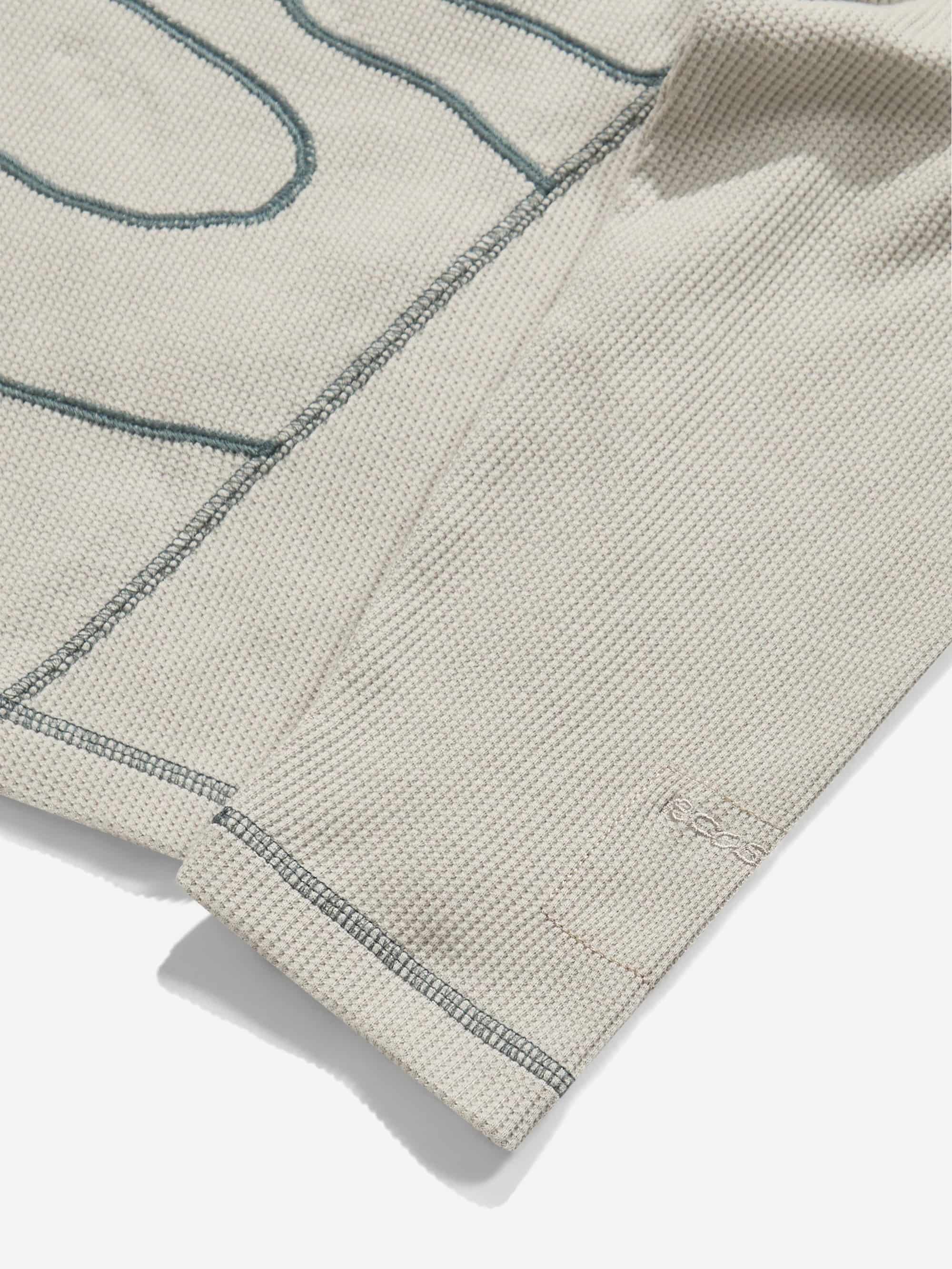 RCOS Stack Logo Waffleknit Longsleeve - Stone - Image 4