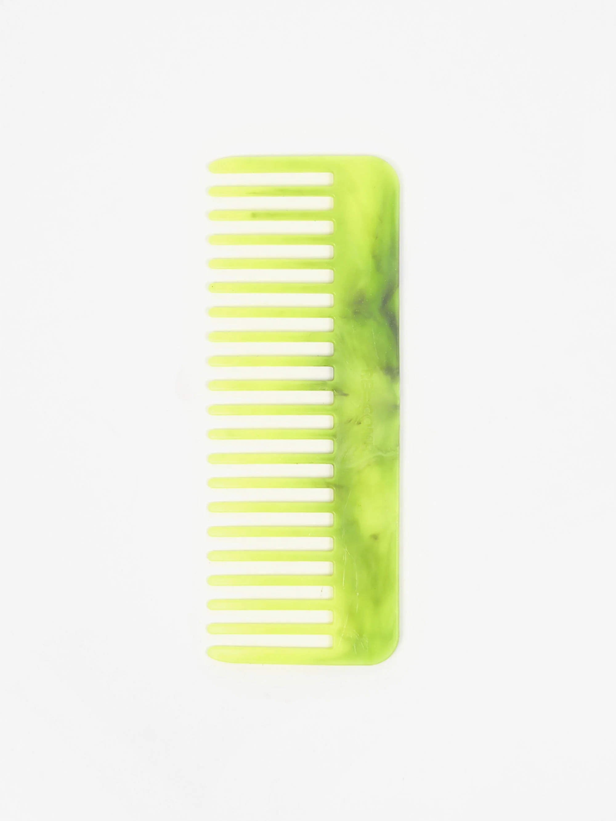 RE=COMB Recycled Plastic Flexible Hair Comb - Neon Yellow