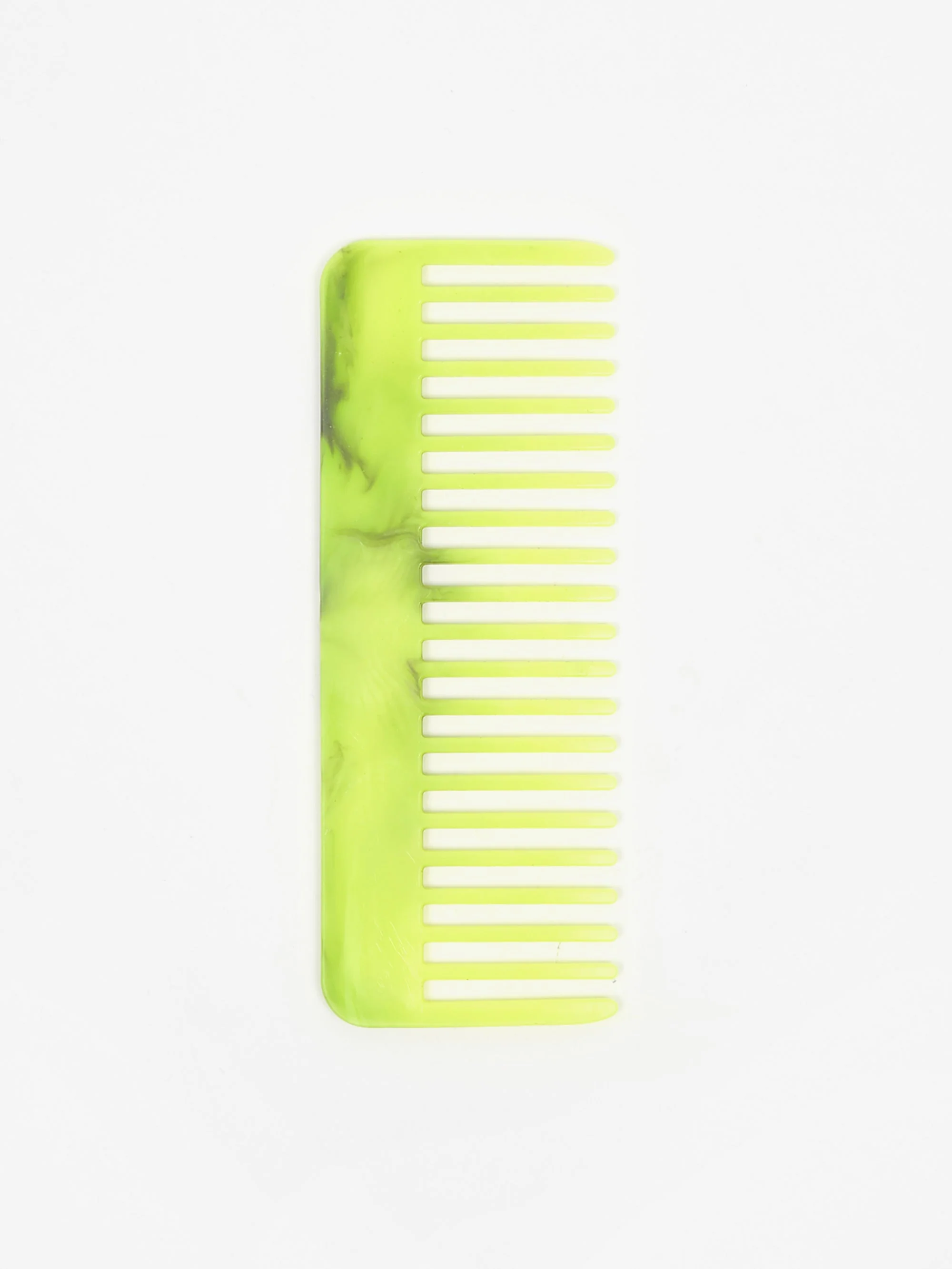 RE=COMB Recycled Plastic Flexible Hair Comb - Neon Yellow - Image 5