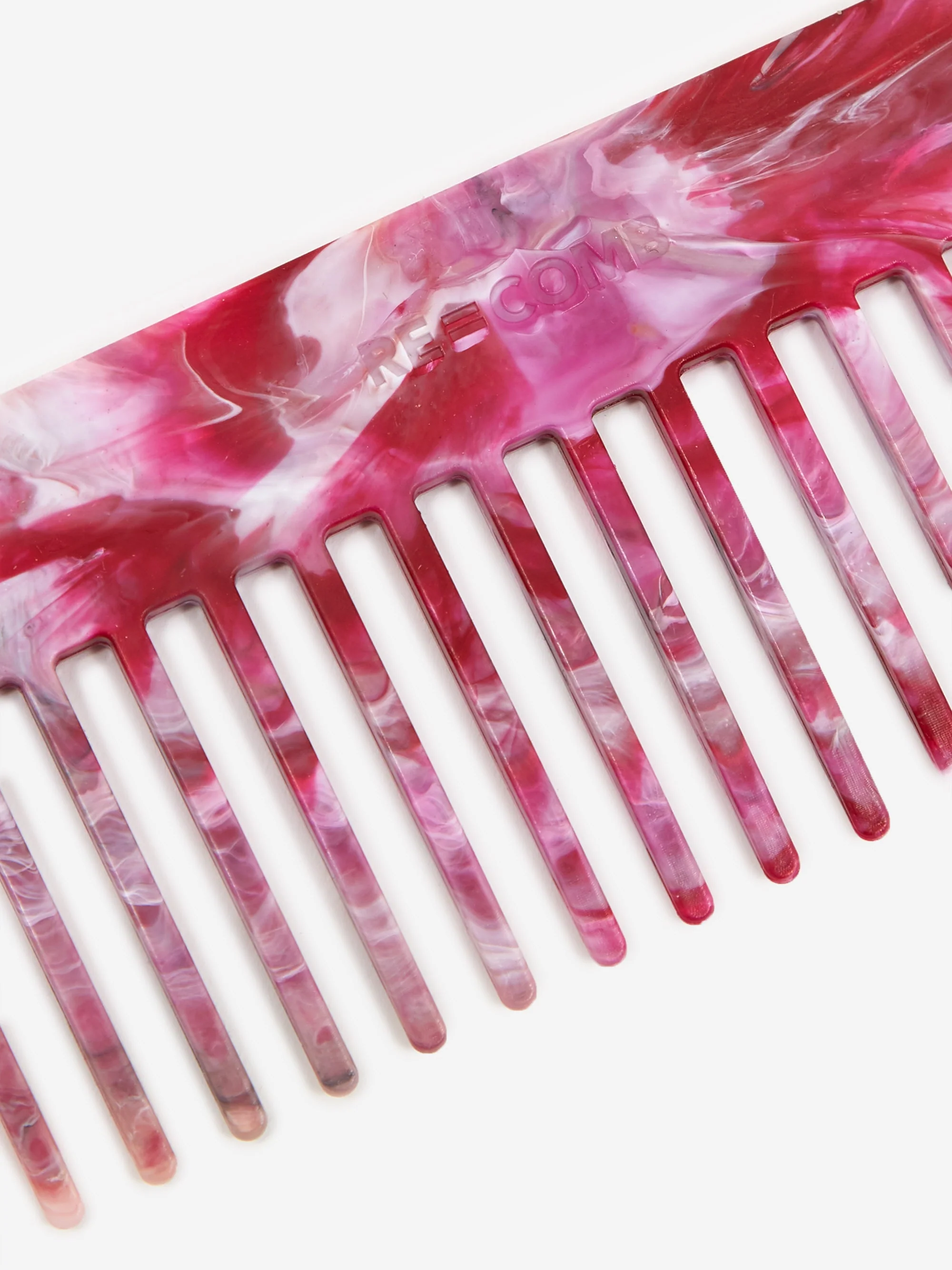 RE=COMB Recycled Plastic Hair Comb - Crimson - Image 2