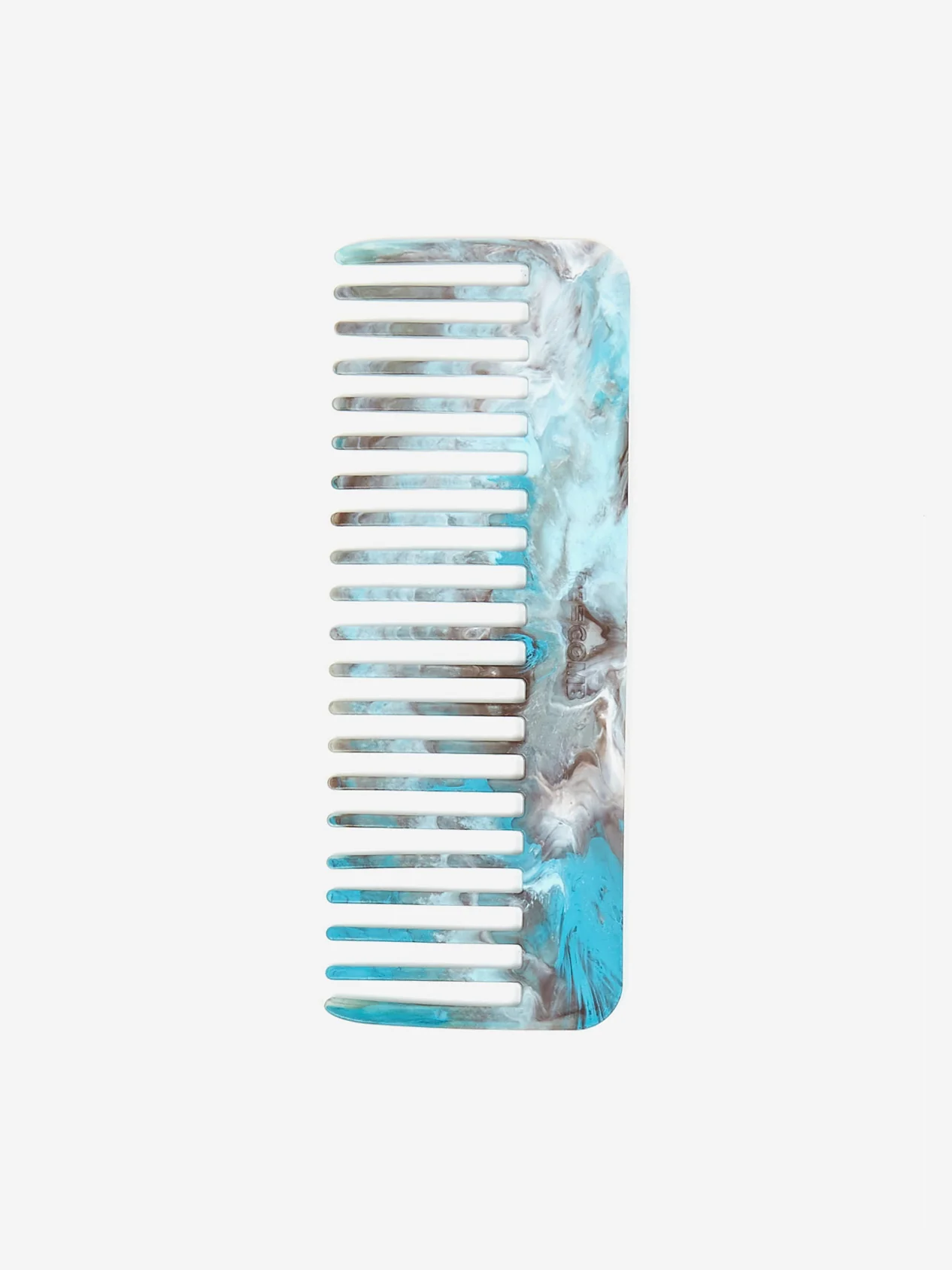 RE=COMB Recycled Plastic Hair Comb - Kingfisher