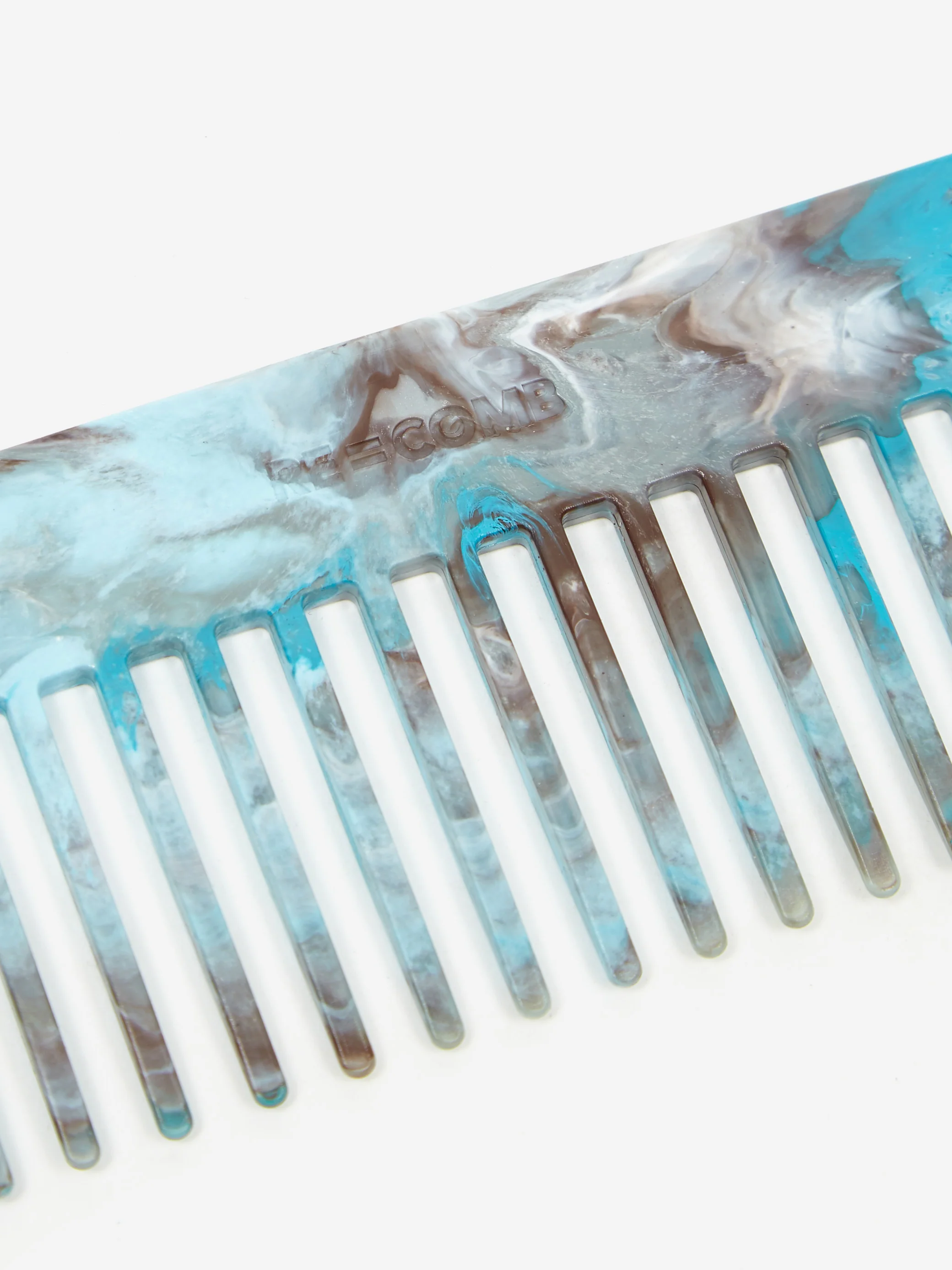 RE=COMB Recycled Plastic Hair Comb - Kingfisher - Image 2