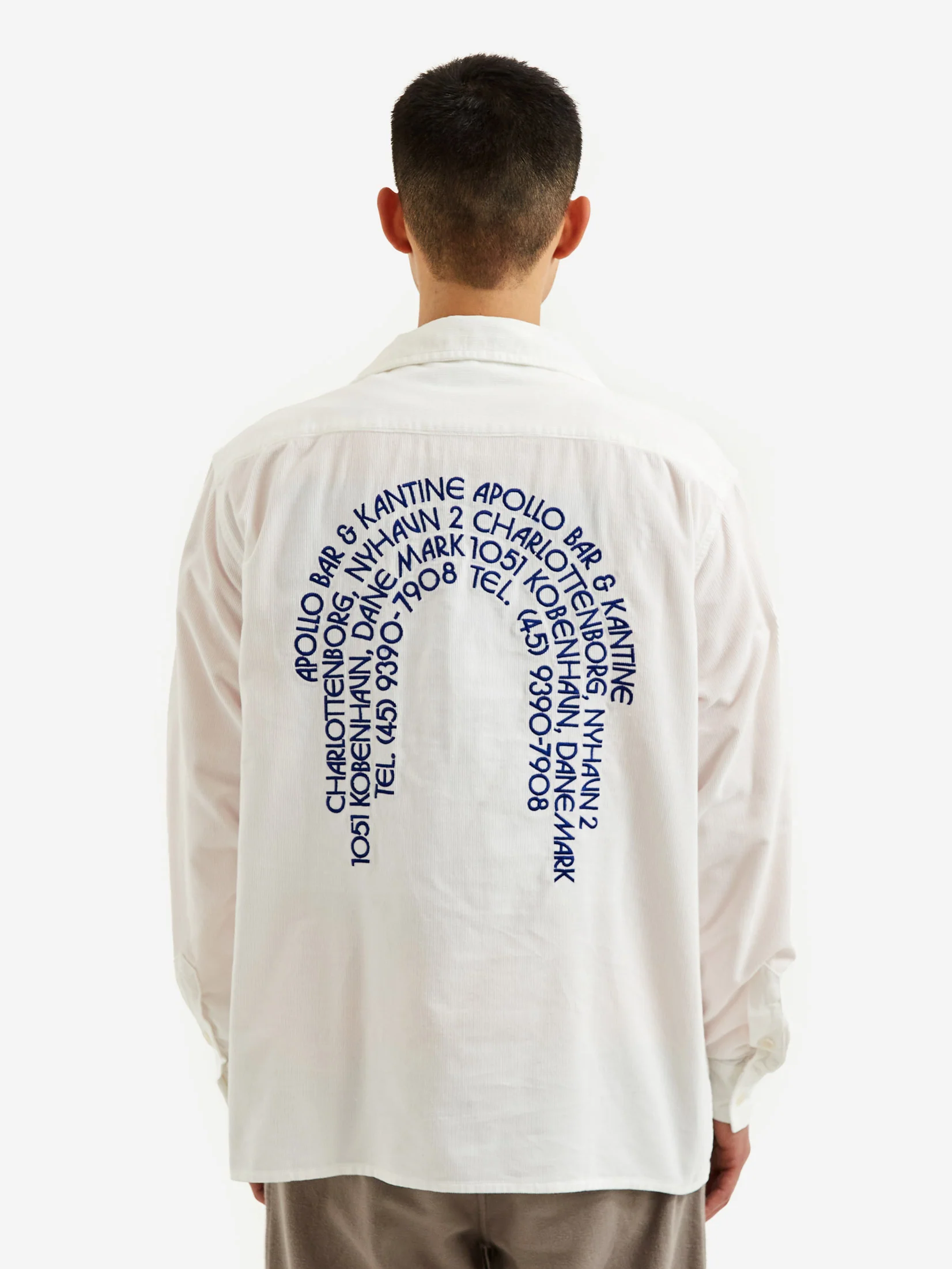 Reception Apollo Bar LS Bowling Shirt - White - Image 2